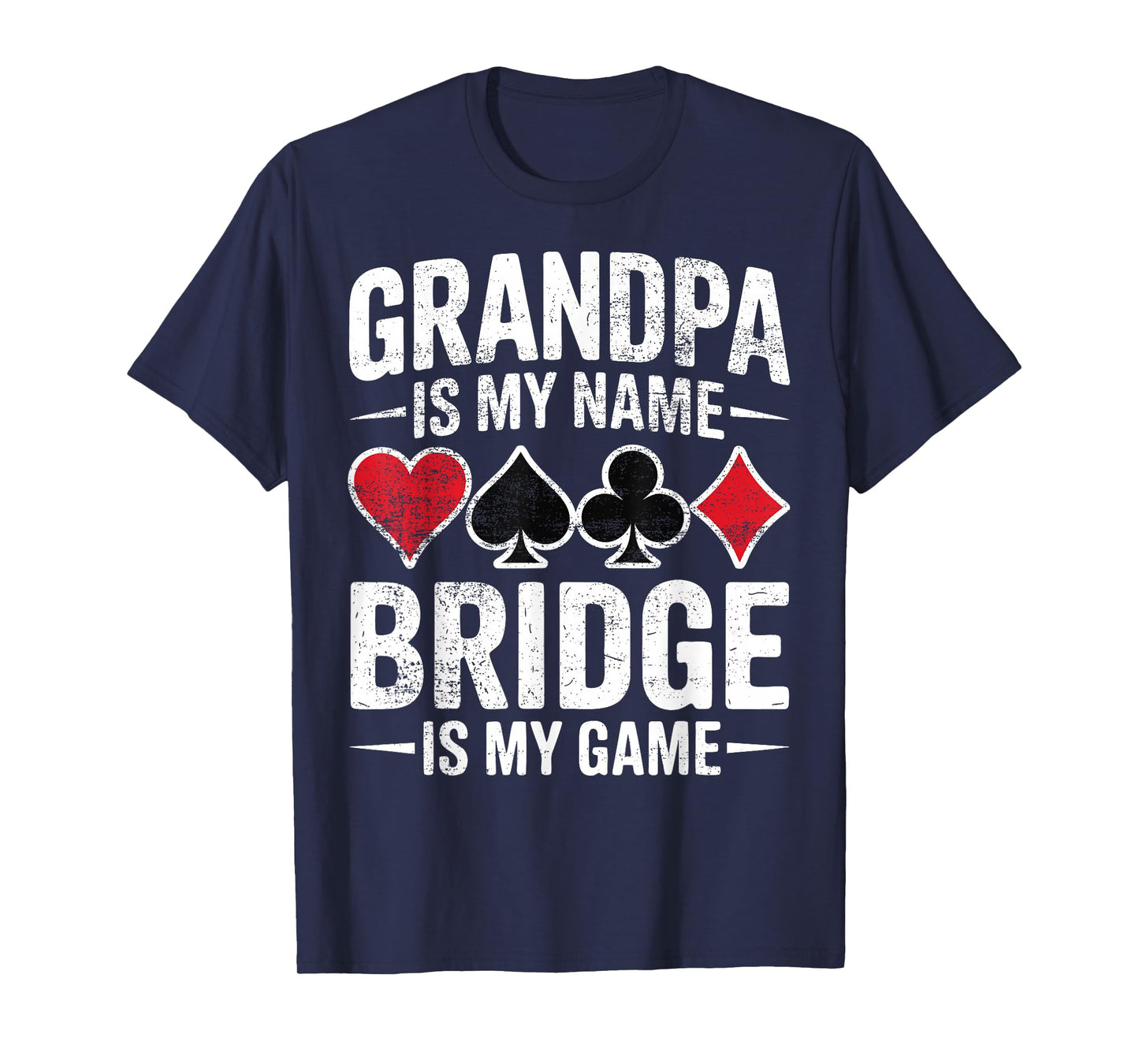 Grandpa Bridge Player Contract Bridge T-Shirt