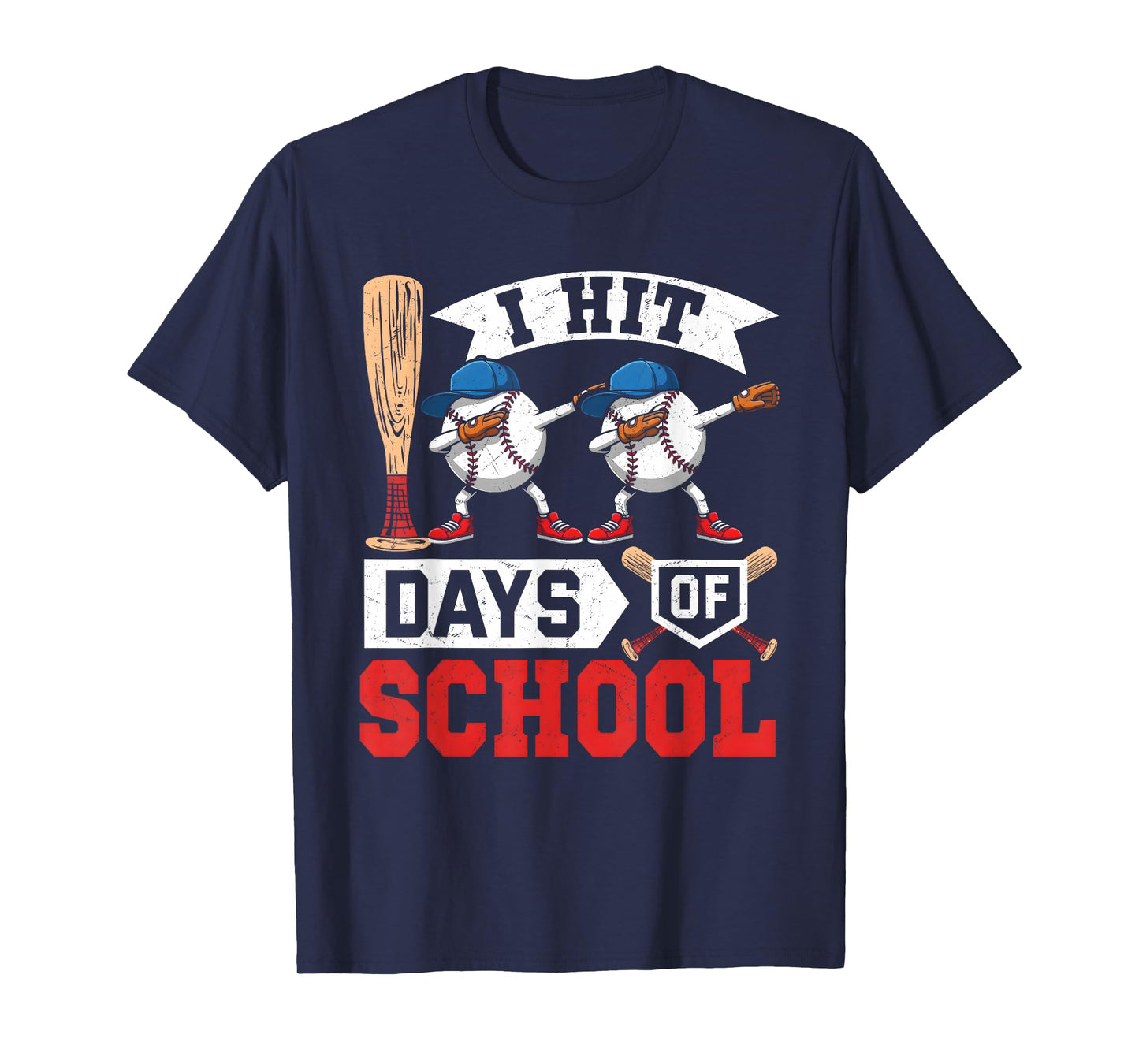 Kids 100 Days of School Boys 100th Day Baseball Toddler Boy T-Shirt
