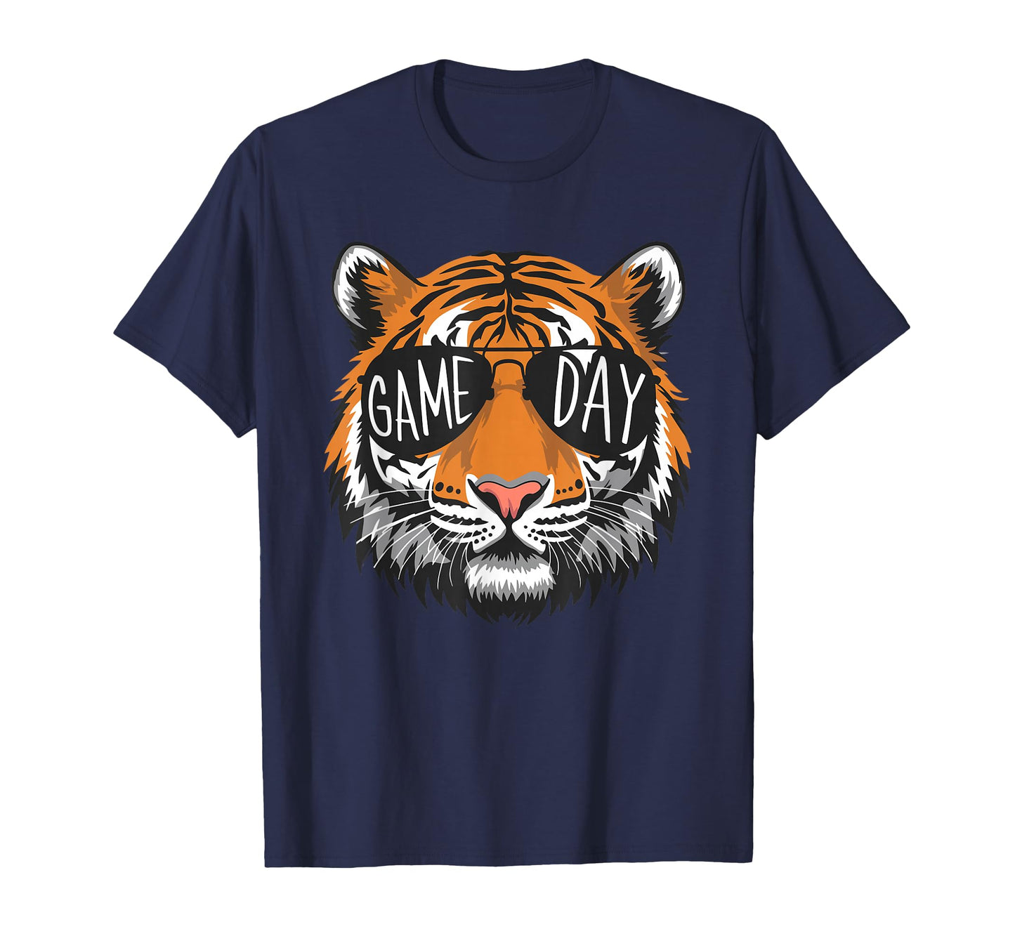 Tigers with Game Day Glasses Game Day T-Shirt