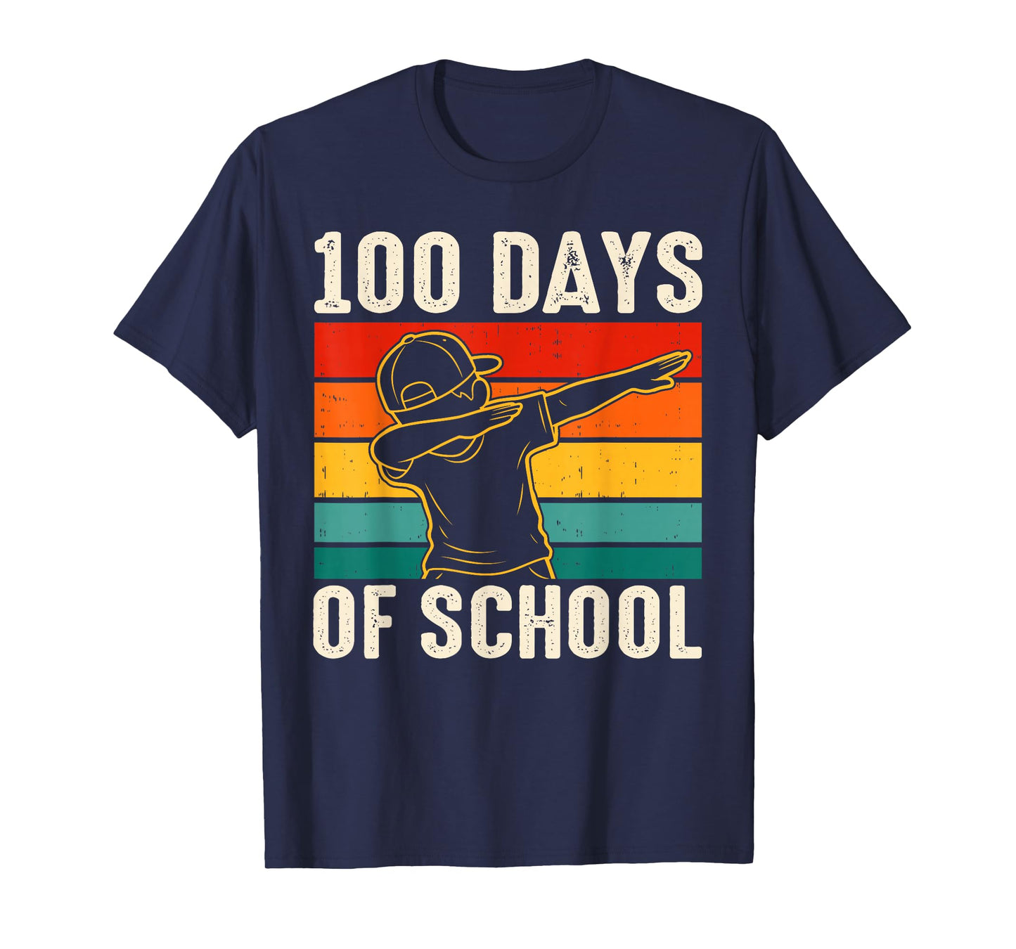100 Days Bruh Dabbing Boys Funny 100th Day of School Kids T-Shirt