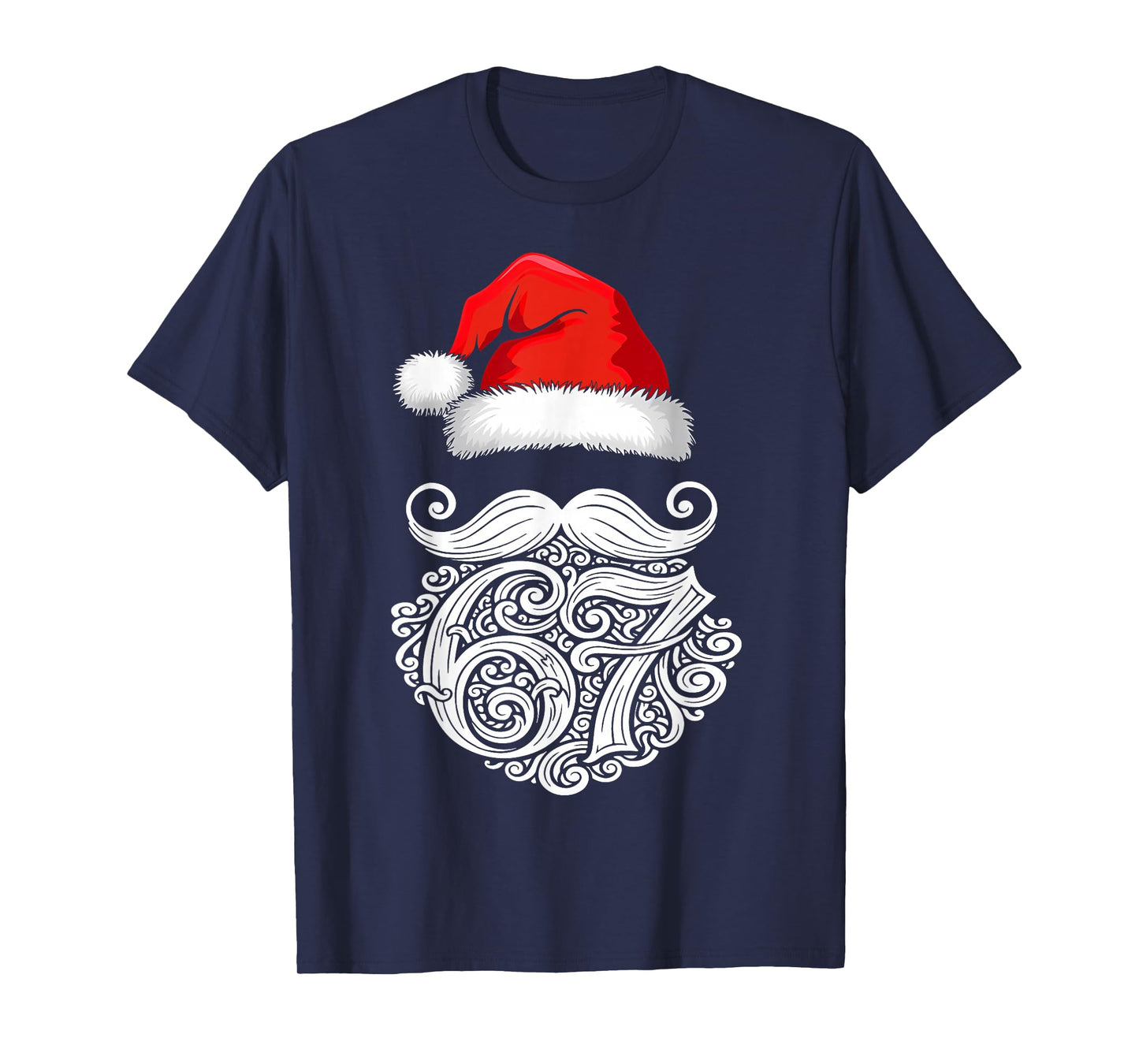 6 7 Christmas 67 Santa Six Seven Christmas Boys Teens 6/7 T-Shirt