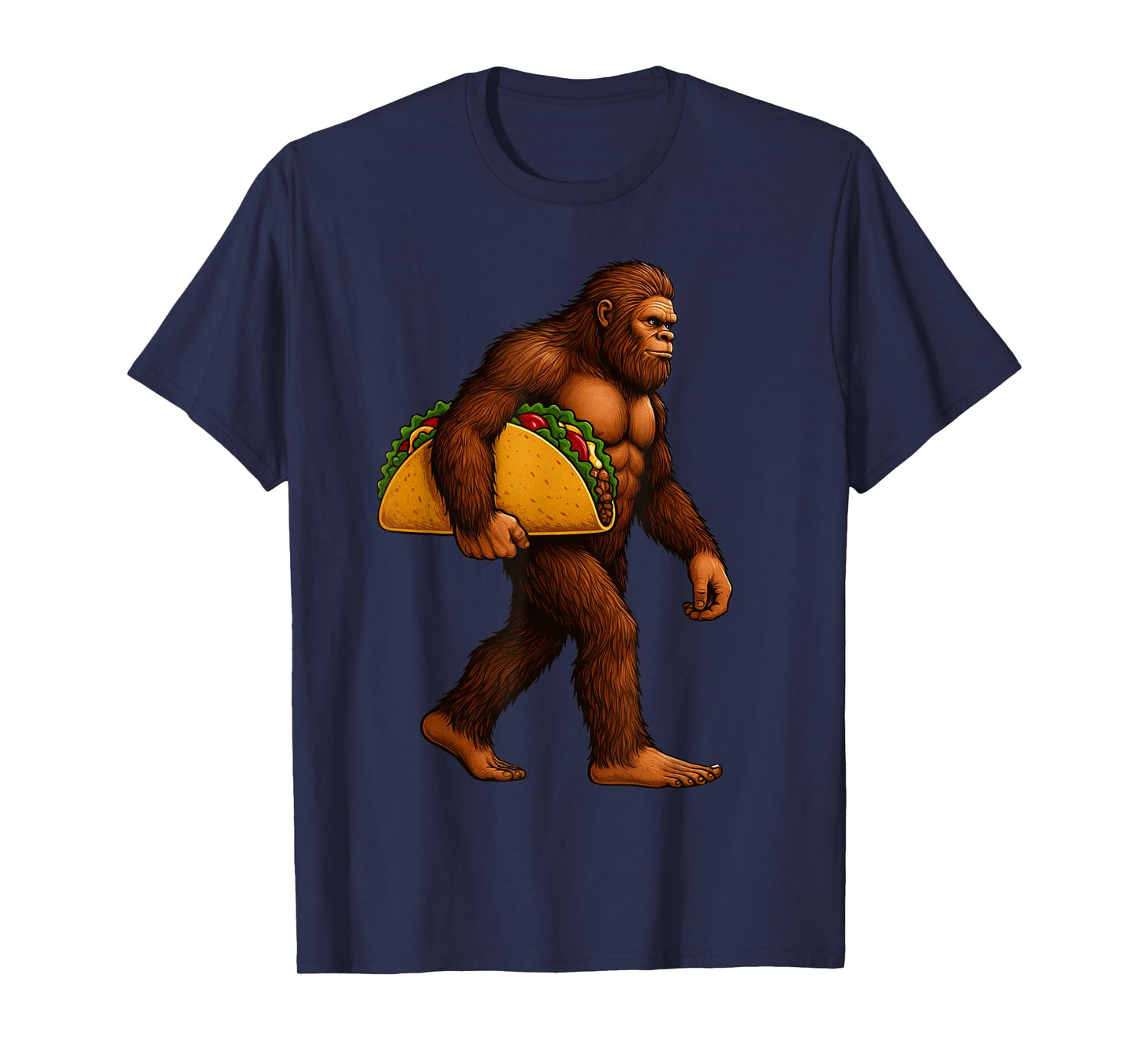 Bigfoot Taco Sasquatch Walking Taco Funny Shirt Men Boys T-Shirt