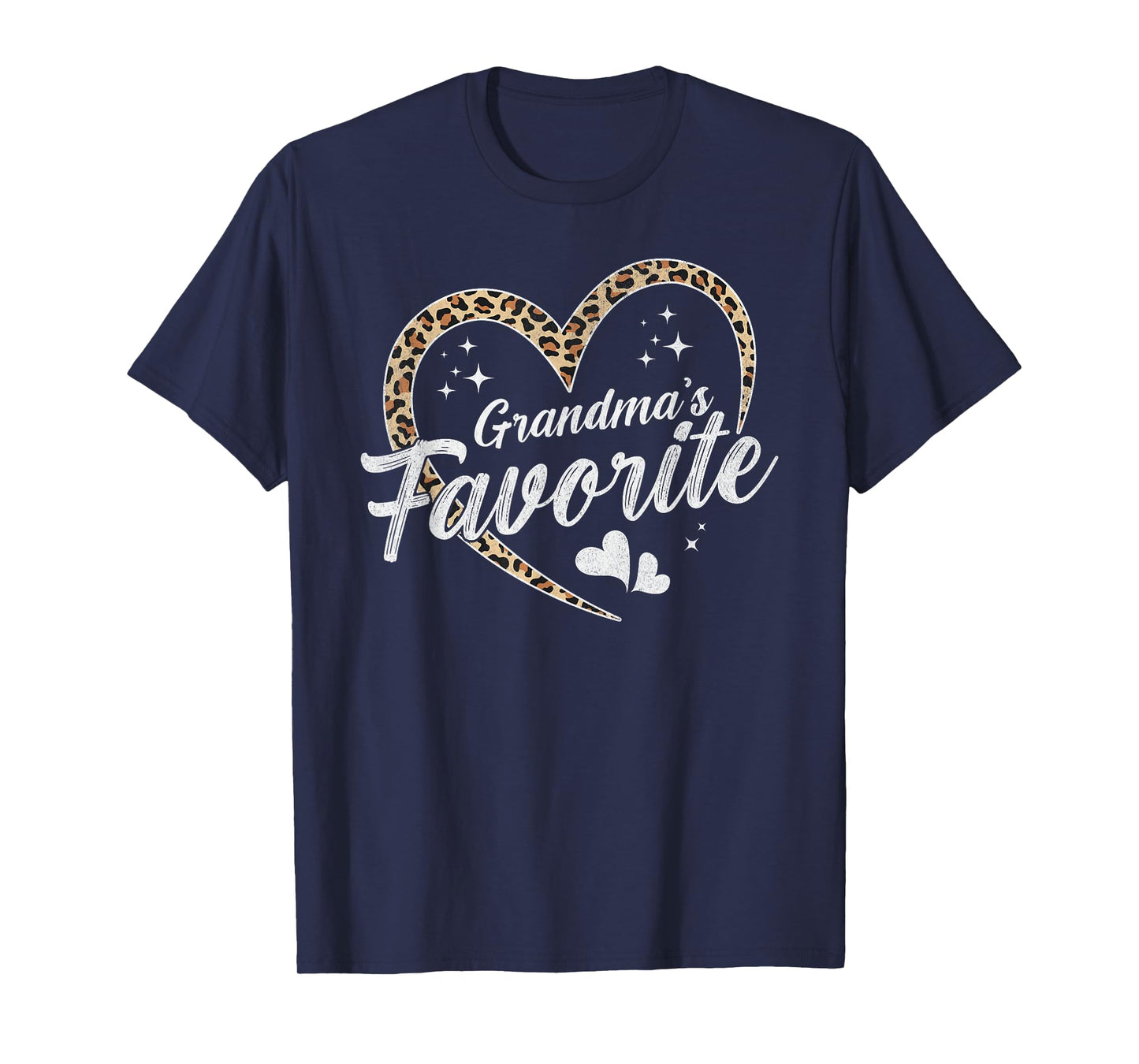 Grandma's Favorite Granddaughter Leopard Girls T-Shirt