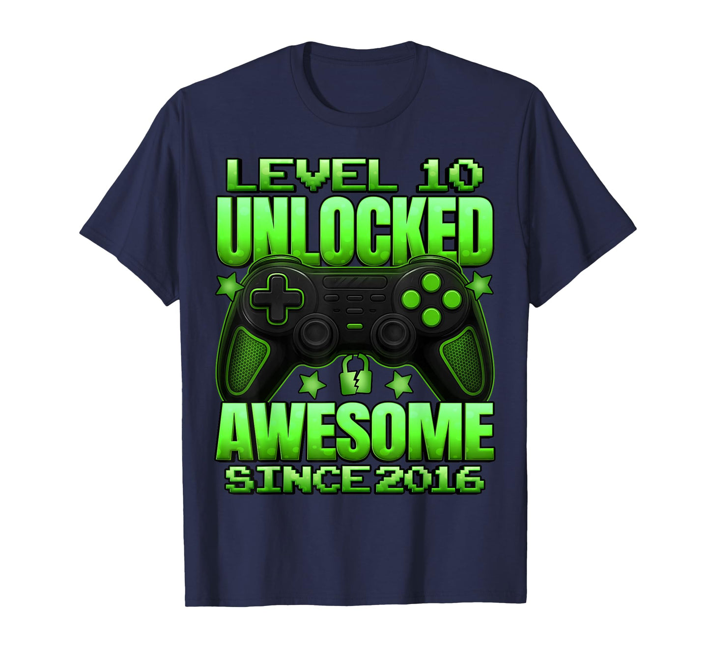 Level 10 Unlocked 10 Year Old Gifts Boys 10th Birthday Boy T-Shirt