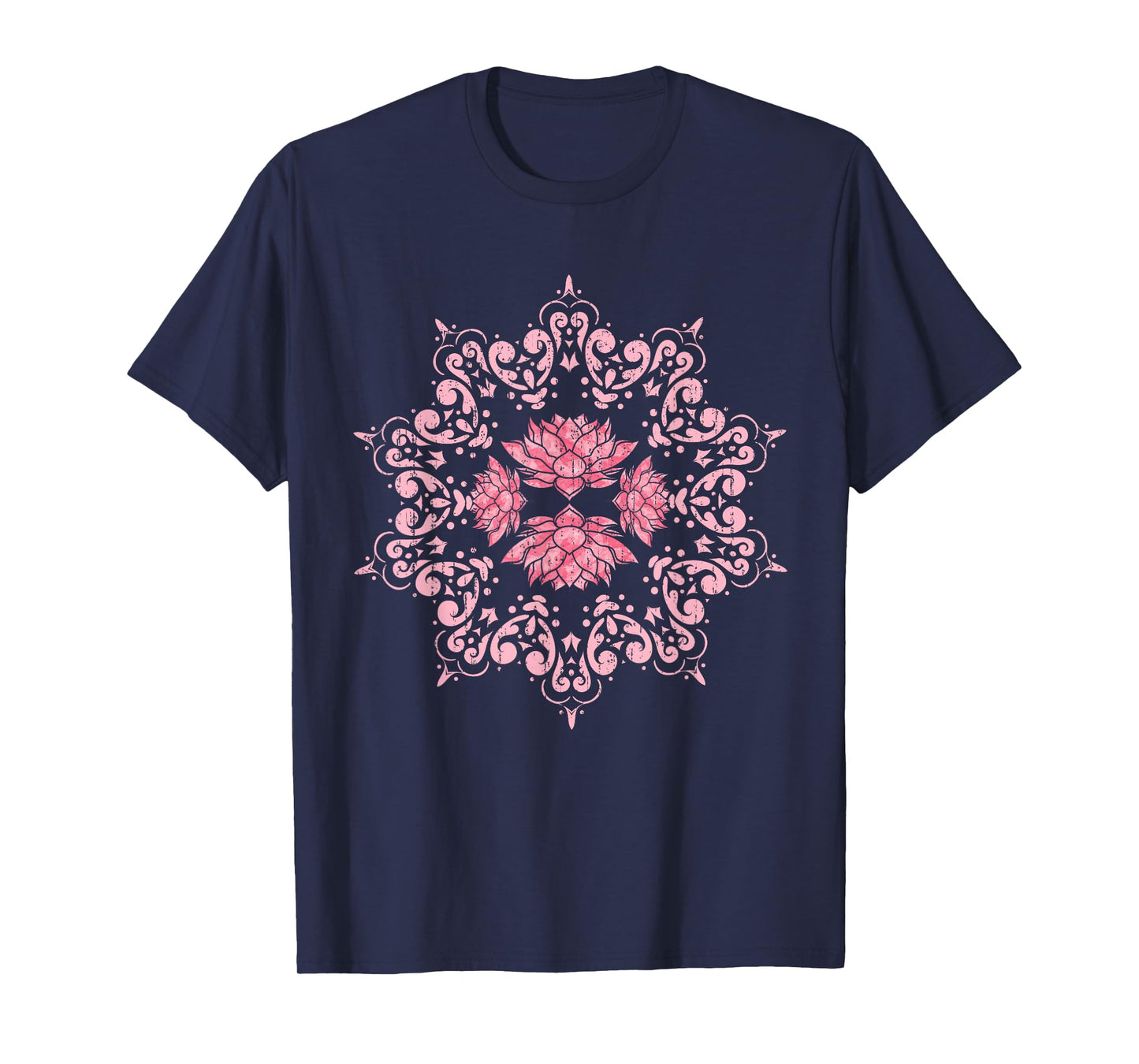 Boho Flower Spiritual Yoga Pilates Prana Art Mandala Lotus T-Shirt