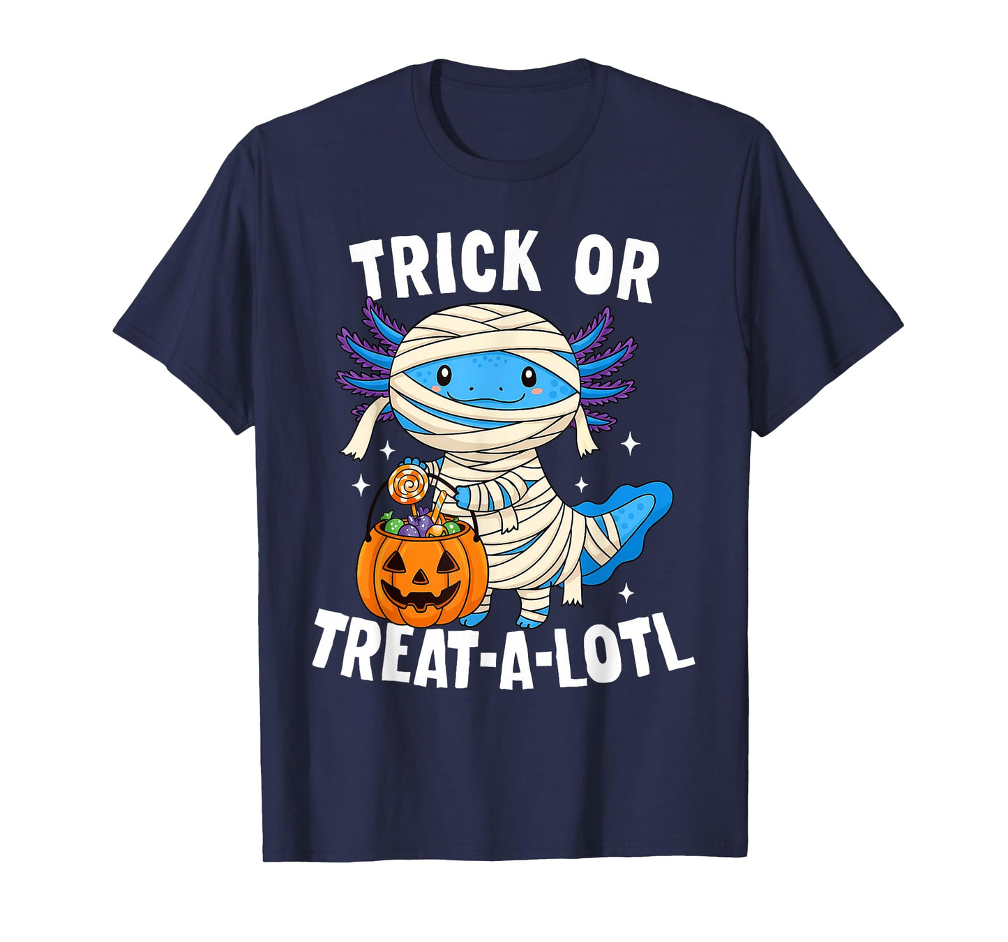 Trick Or Treat-a-Lotl Axolotl Halloween Costume Toddler Kids T-Shirt