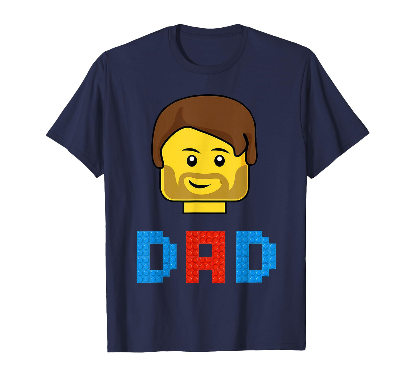 Unique Family Dad Master Builder Building Bricks Blocks T-Shirt