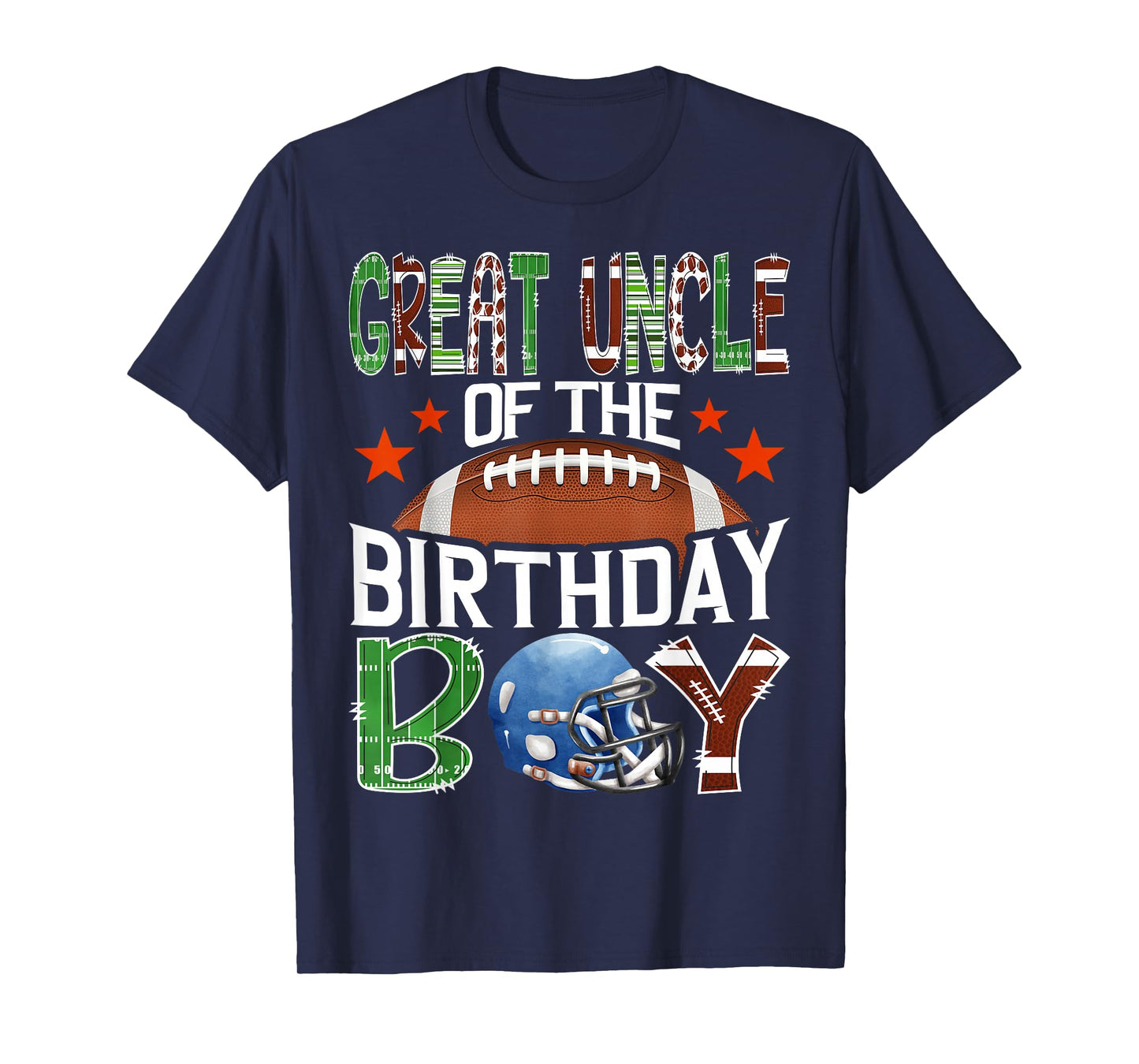 Great Uncle of The Birthday Boy Game Day Football Lover T-Shirt