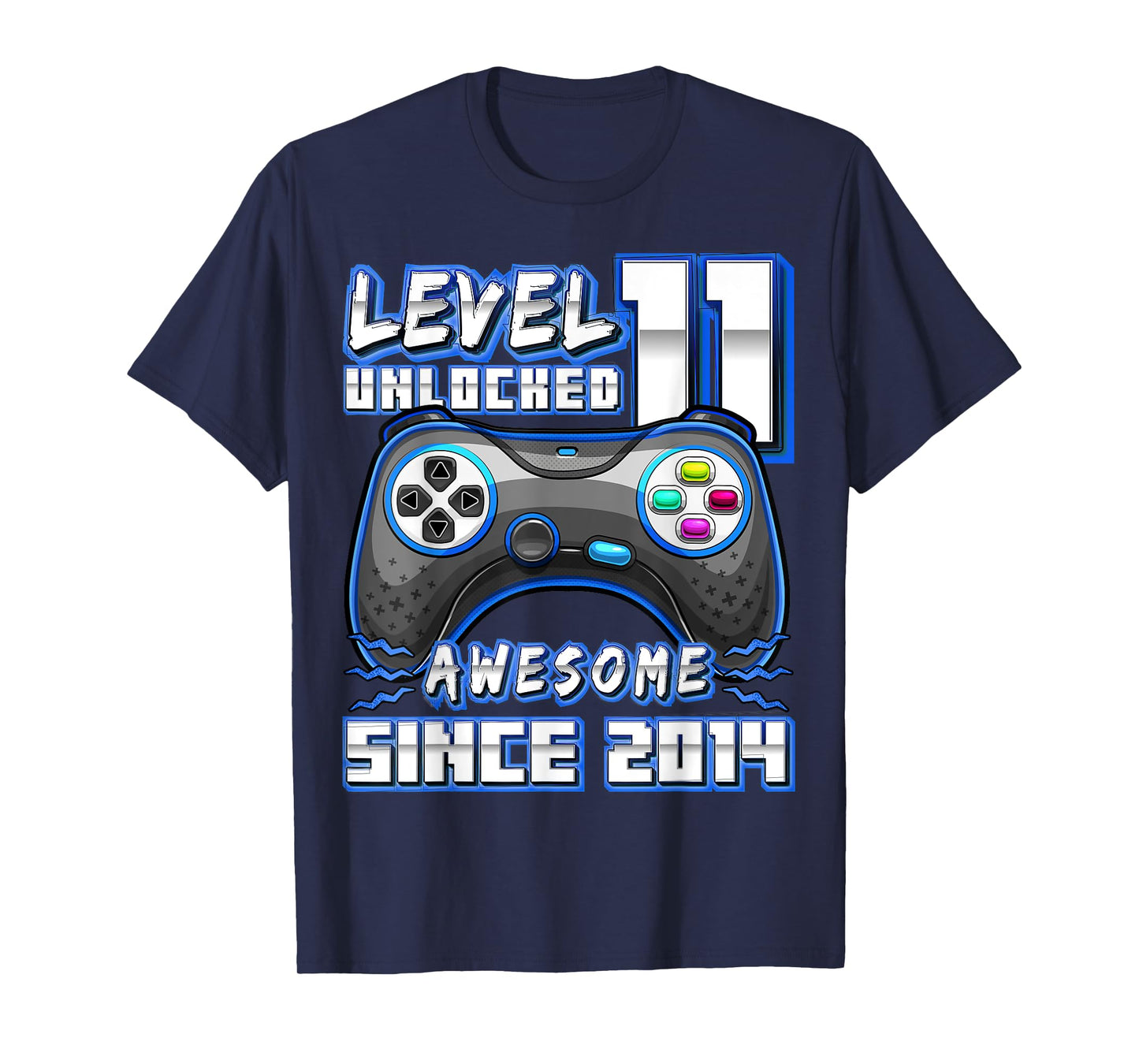 11th Birthday Boy Level 11 Gamer 11 Year Video Game Party T-Shirt