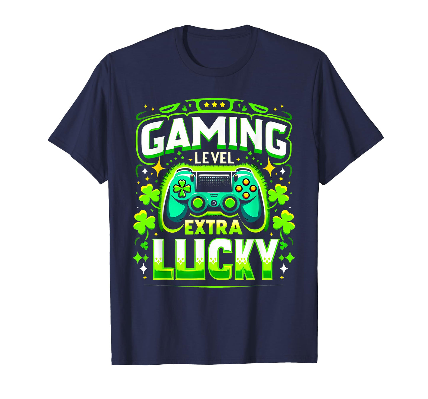 Gamer St Patricks Day Boys Video Games St Pats Gaming T-Shirt