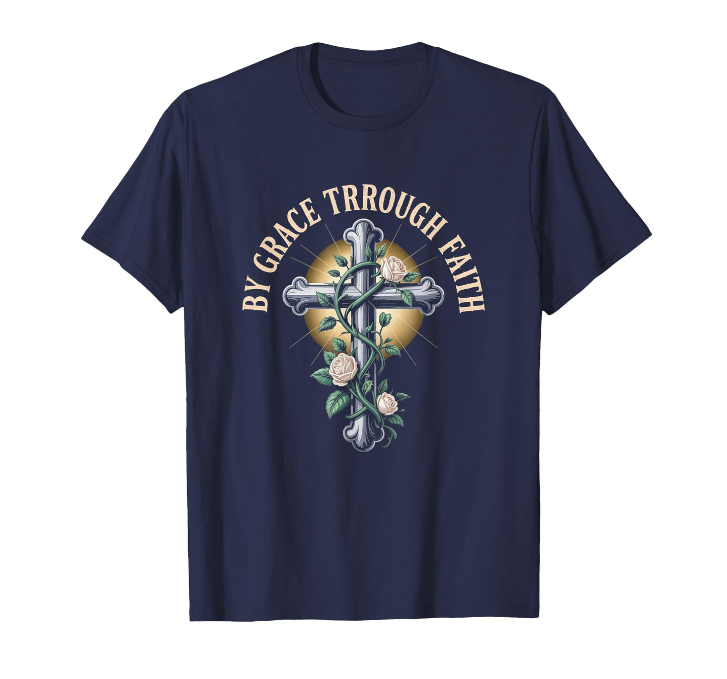 Grace Through Faith Ephesians 2:8-9 Christian Tee T-Shirt