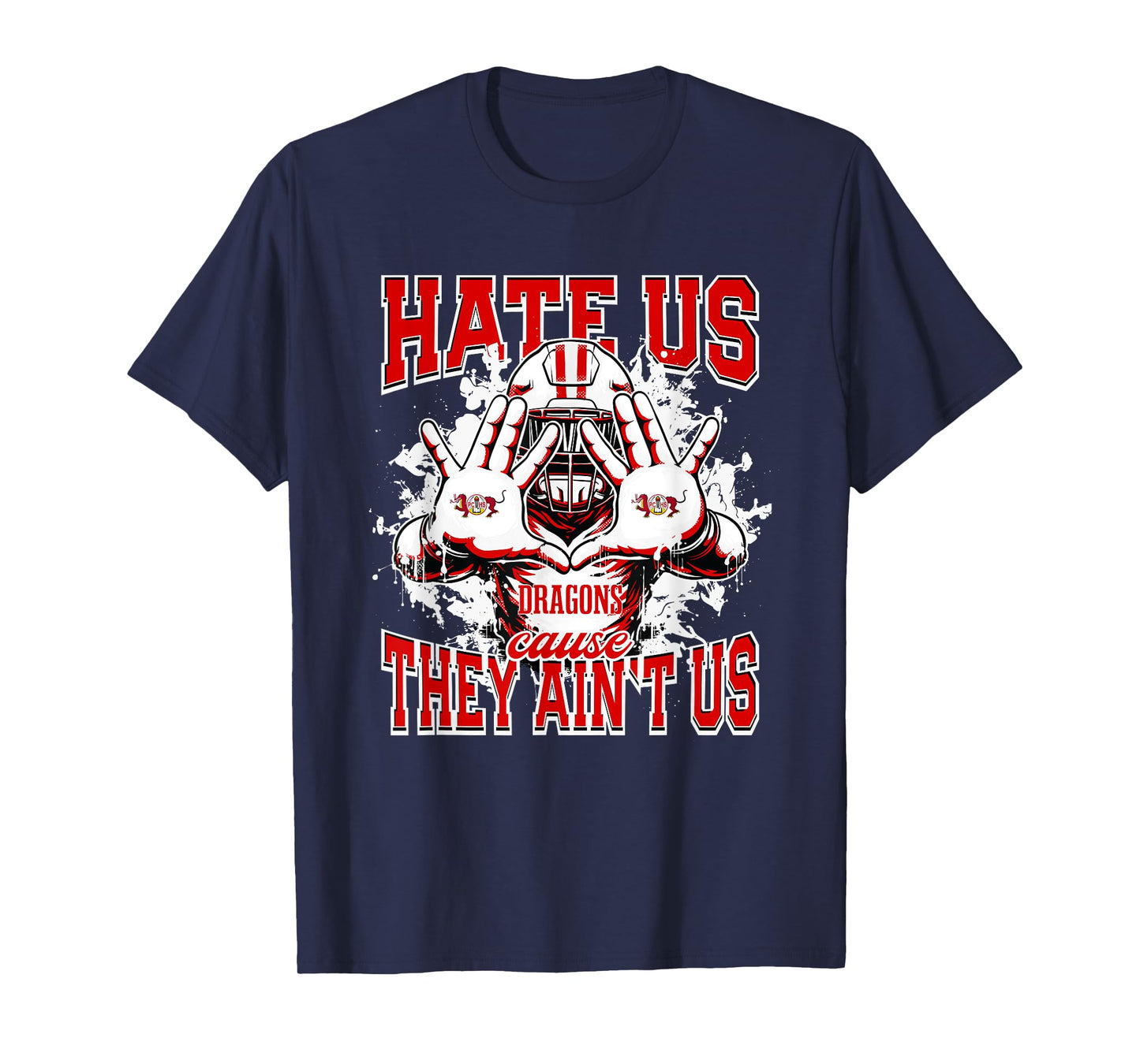 Pekin Community Dragons Logo Hate Us Cause They Ain't HS T-Shirt