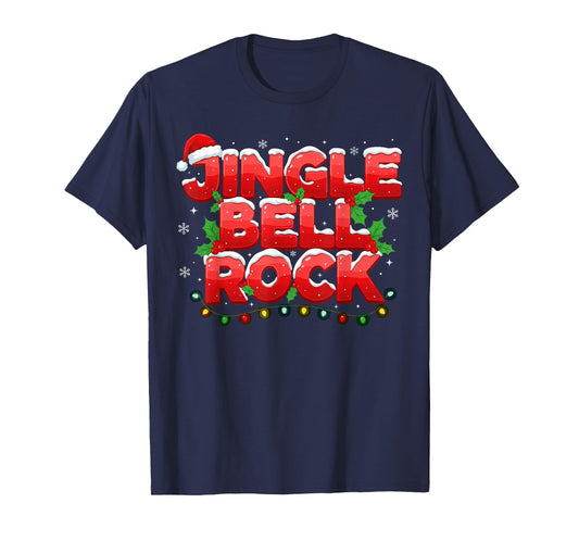 Jingle Bell Rock Santa Shirt, Christmas Music Lover T-Shirt