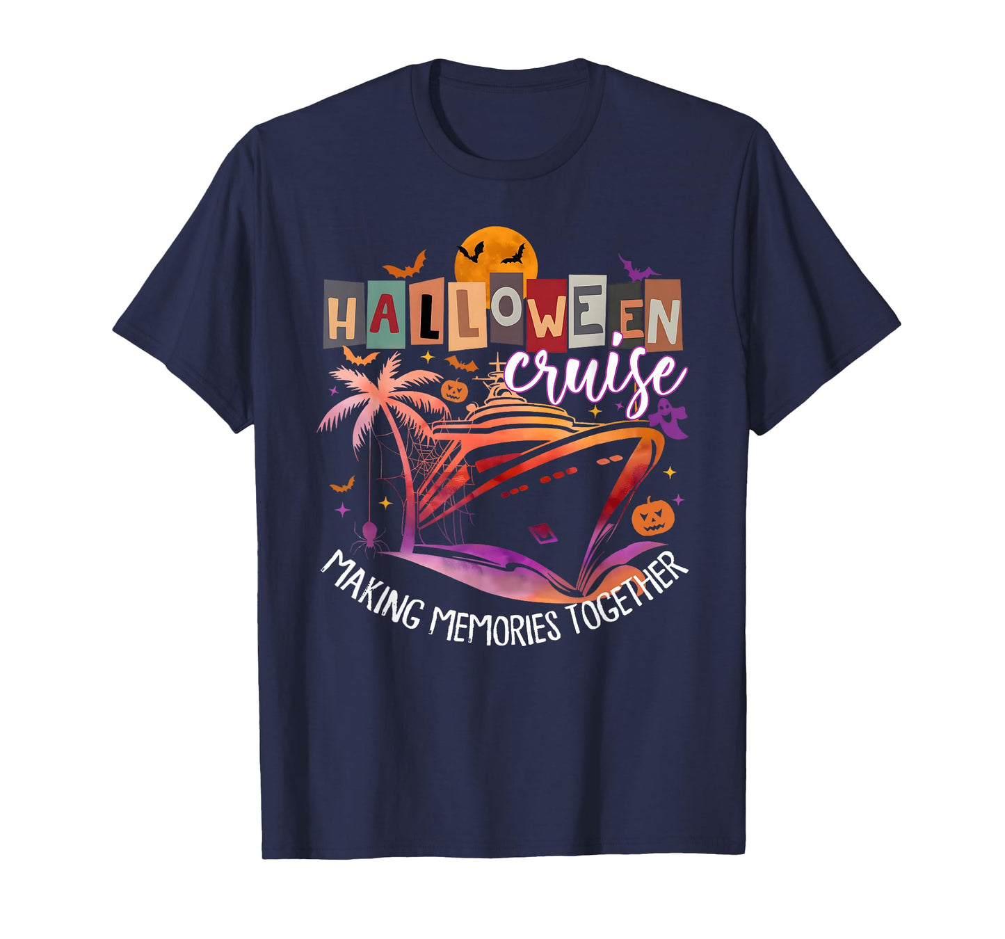Family Halloween Cruise 2025 Matching Family Cruising Crew T-Shirt