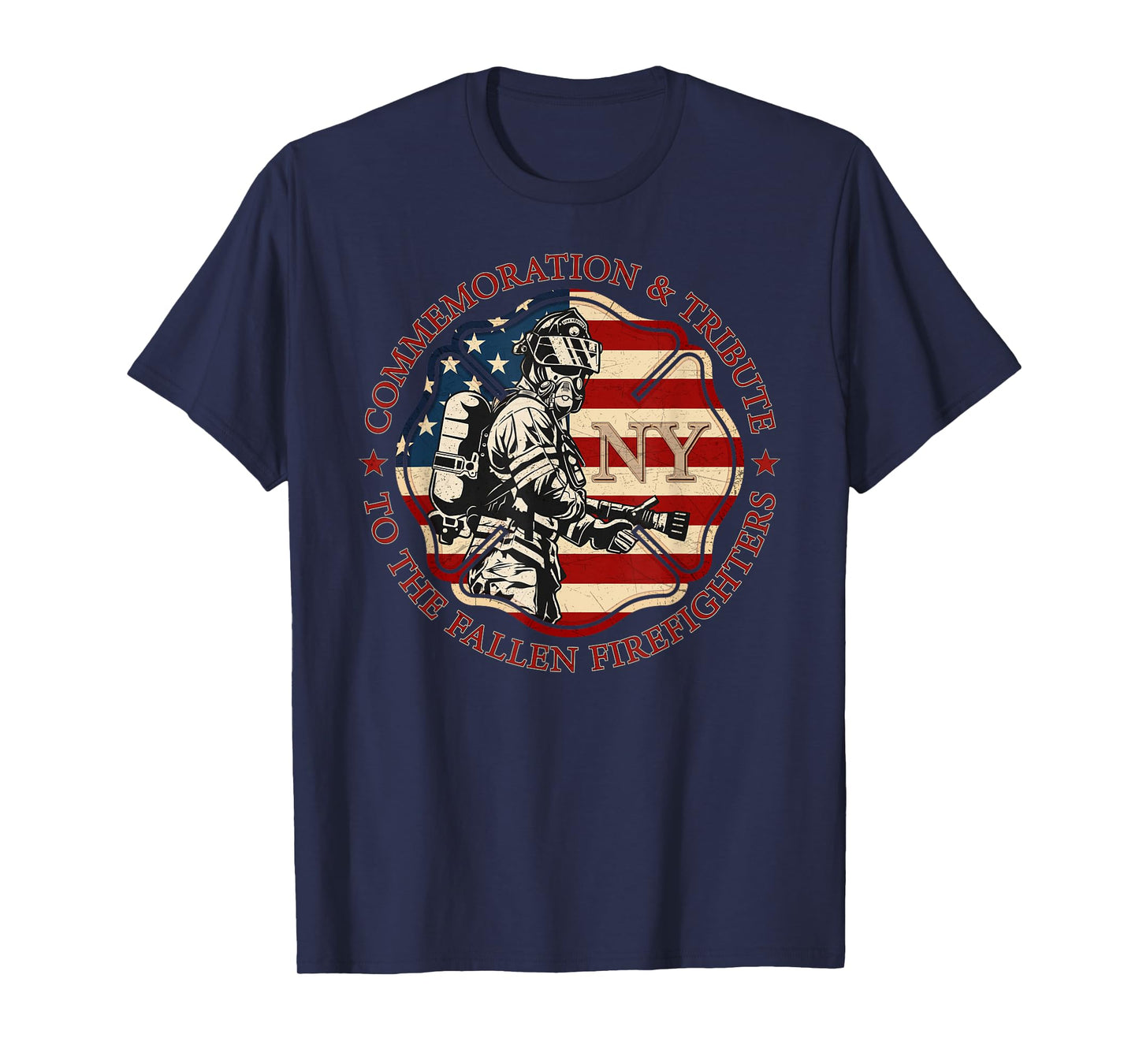 The Fallen Firefighters Of New York New York Fire department T-Shirt