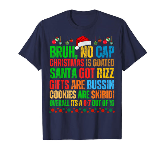 Funny Xmas School Generation Alpha Gen A Slang Christmas T-Shirt