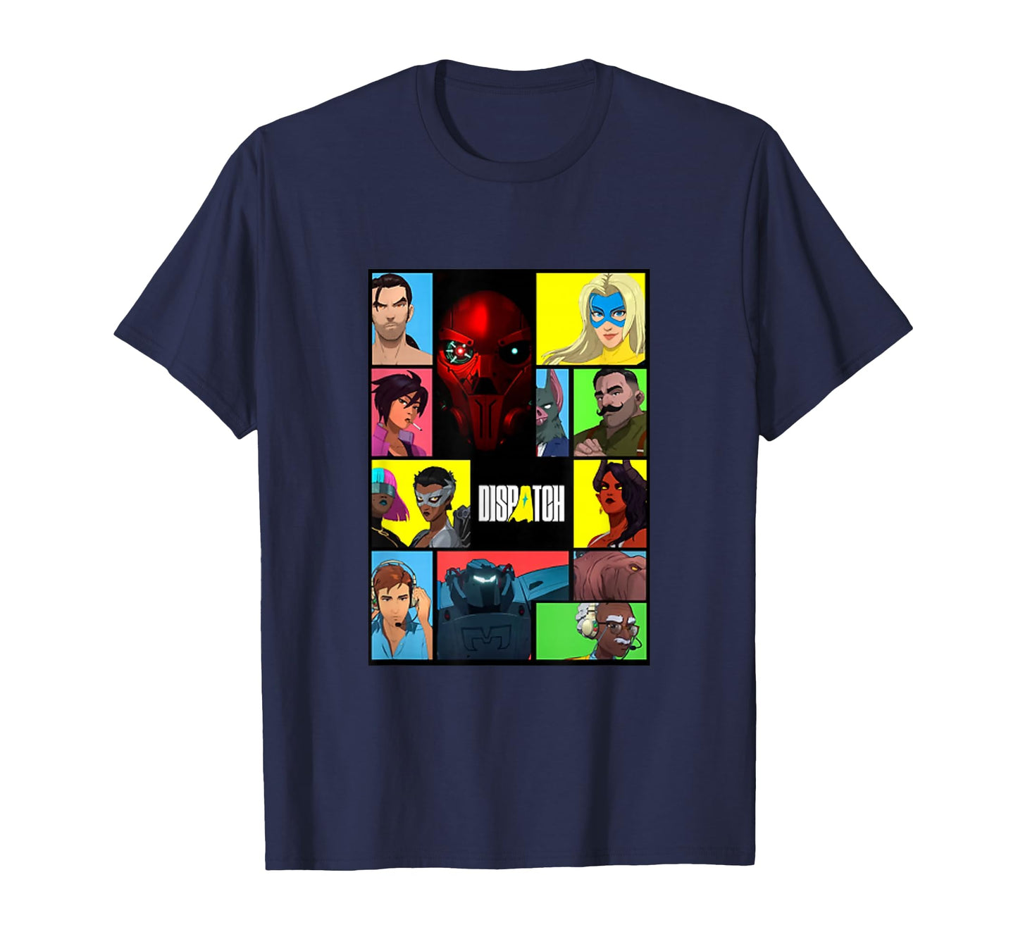 Dispatch Video Game Collage Design T-Shirt