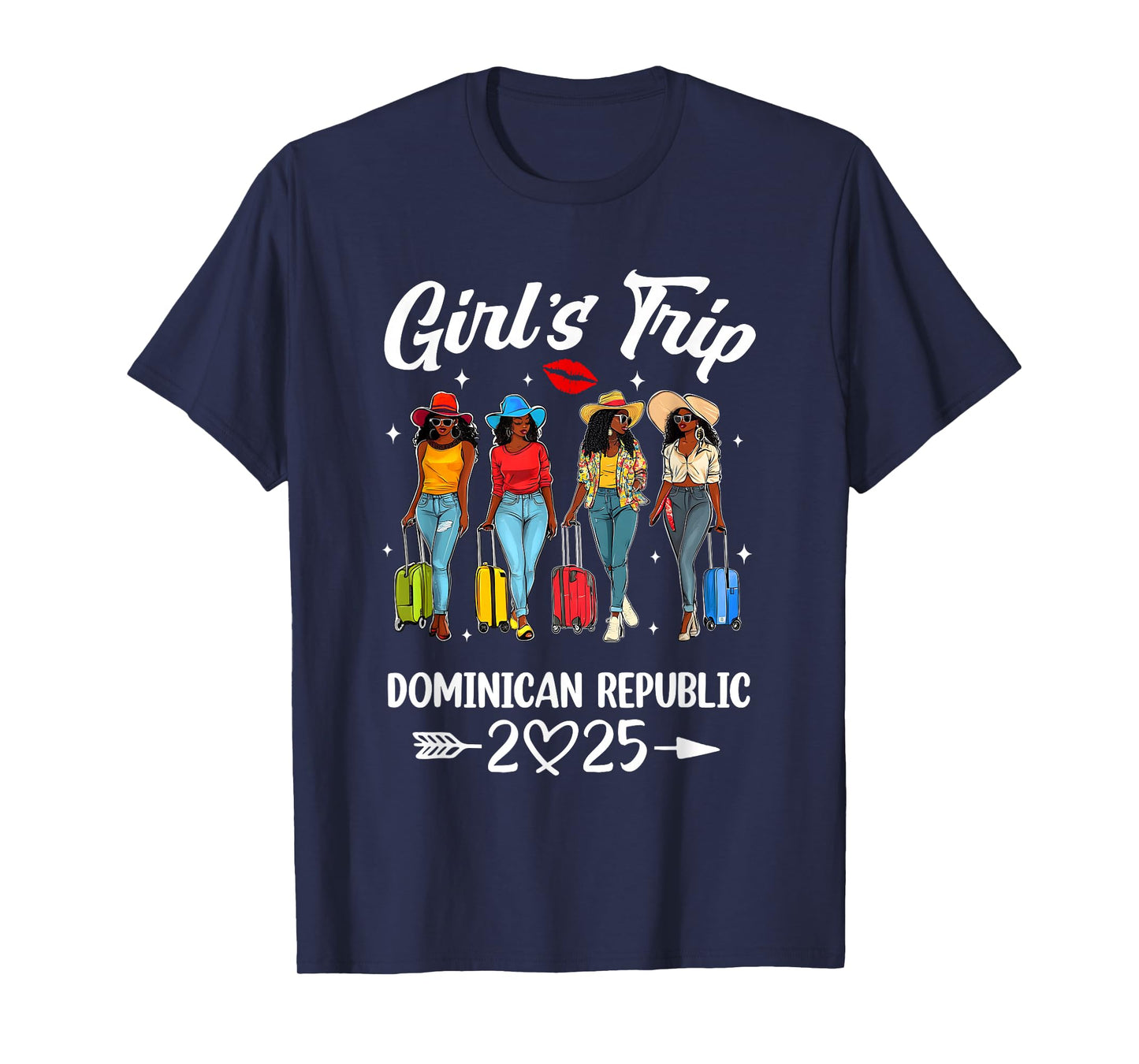 Dominican Republic Girls Trip 2025 Birthday Squad Women T-Shirt