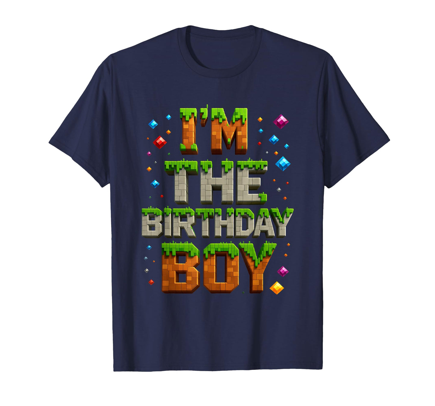 Video Gamer Pixel Number I'm The Birthday Boy Bday Party T-Shirt