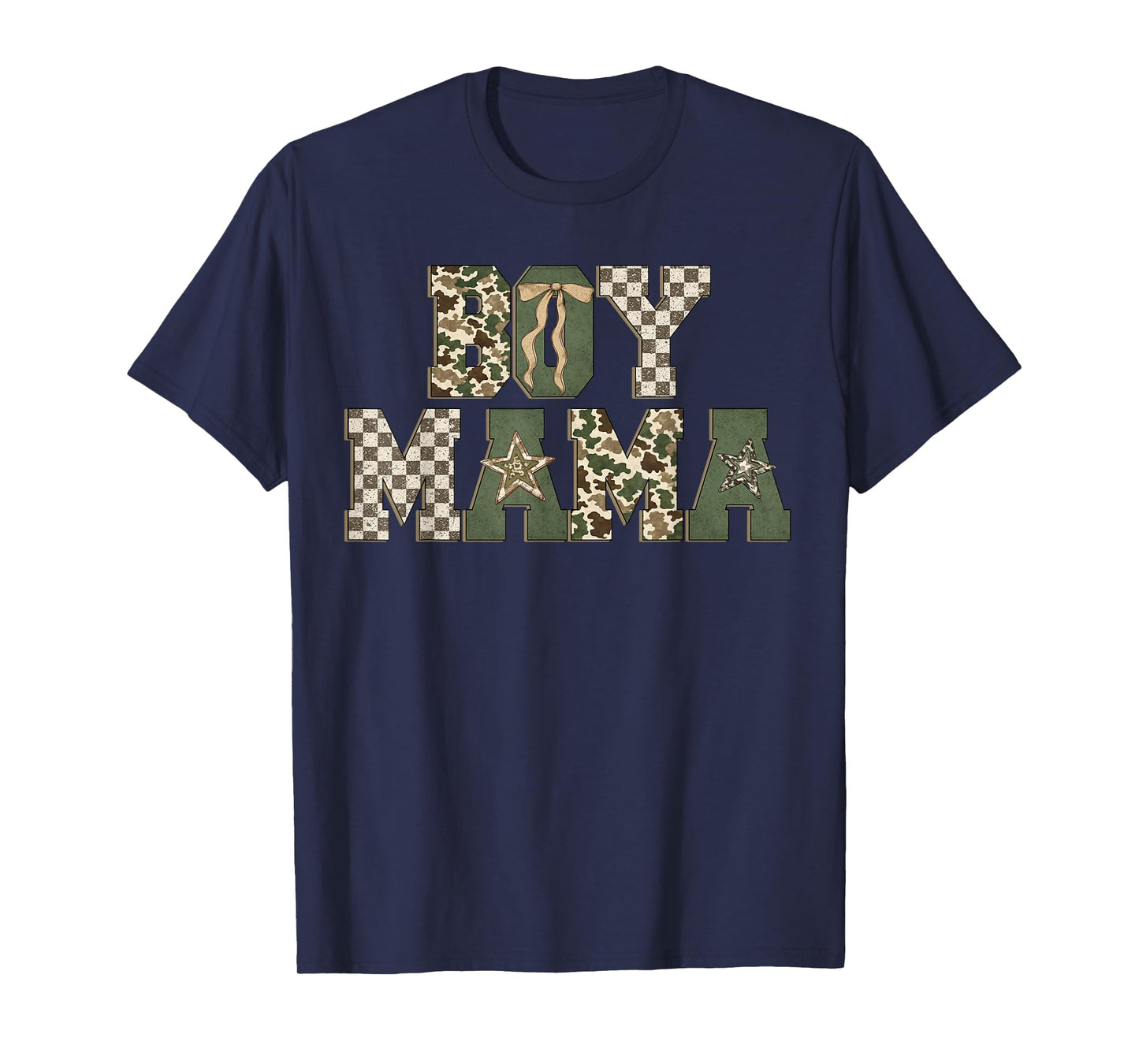 Retro Camo Hunting Boy Mom Old Camo Mama Mother's Day T-Shirt