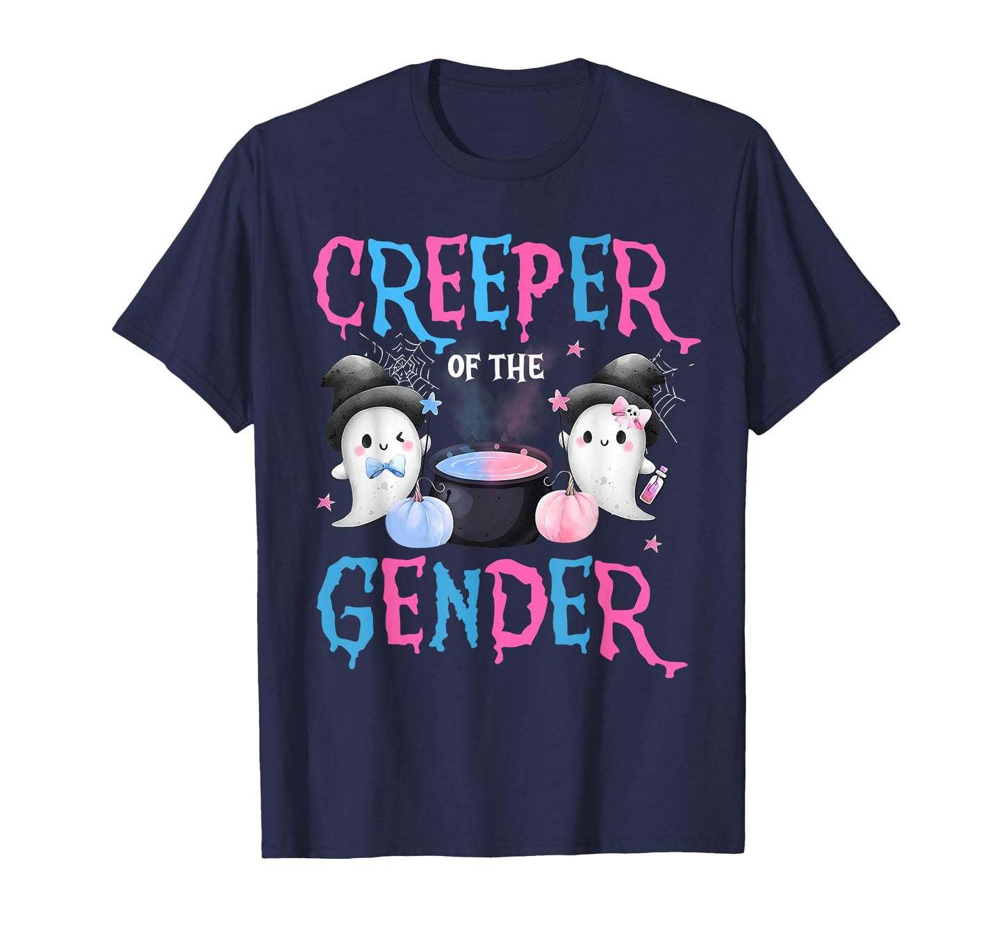 Keeper of Gender Halloween Funny Creeper Gender Reveal Party T-Shirt