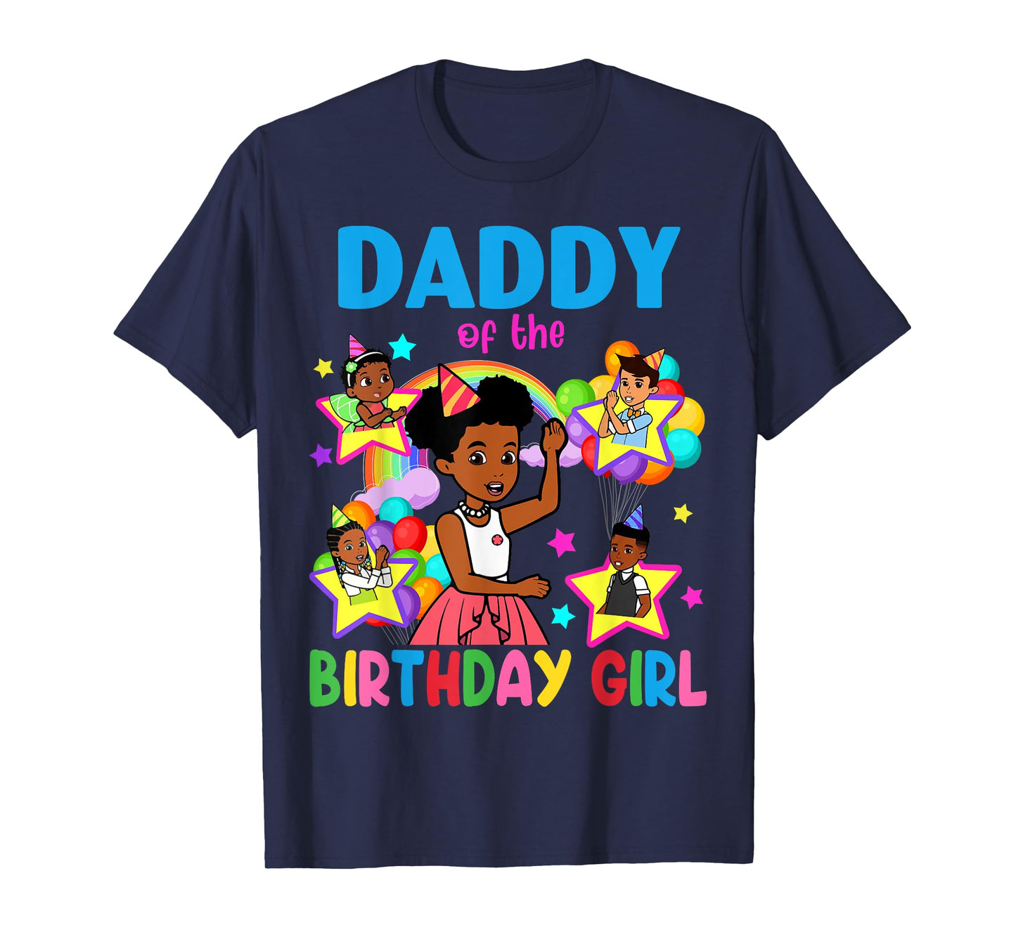 Daddy Of Birthday Girl Gracie Birthday Dolls Girl Party T-Shirt