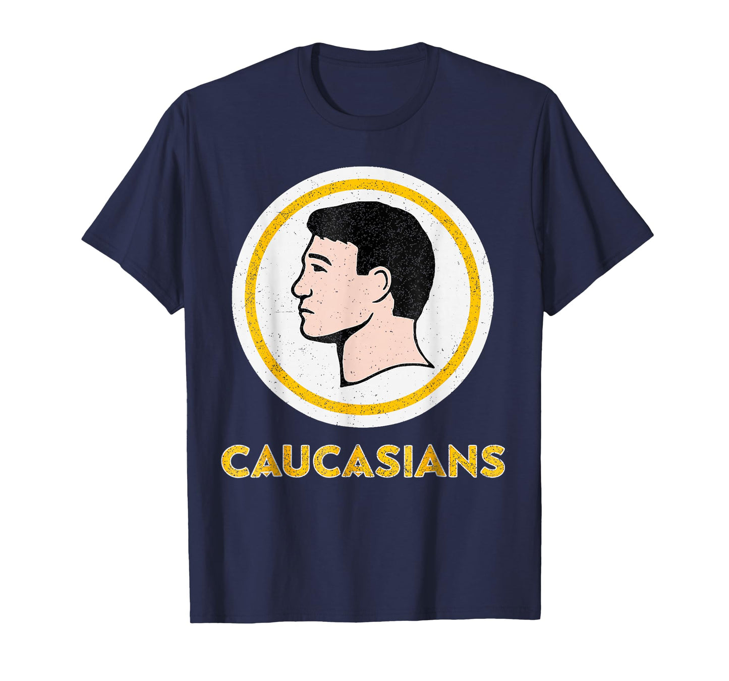 Caucasians Funny Vintage Caucasians Pride T-Shirt