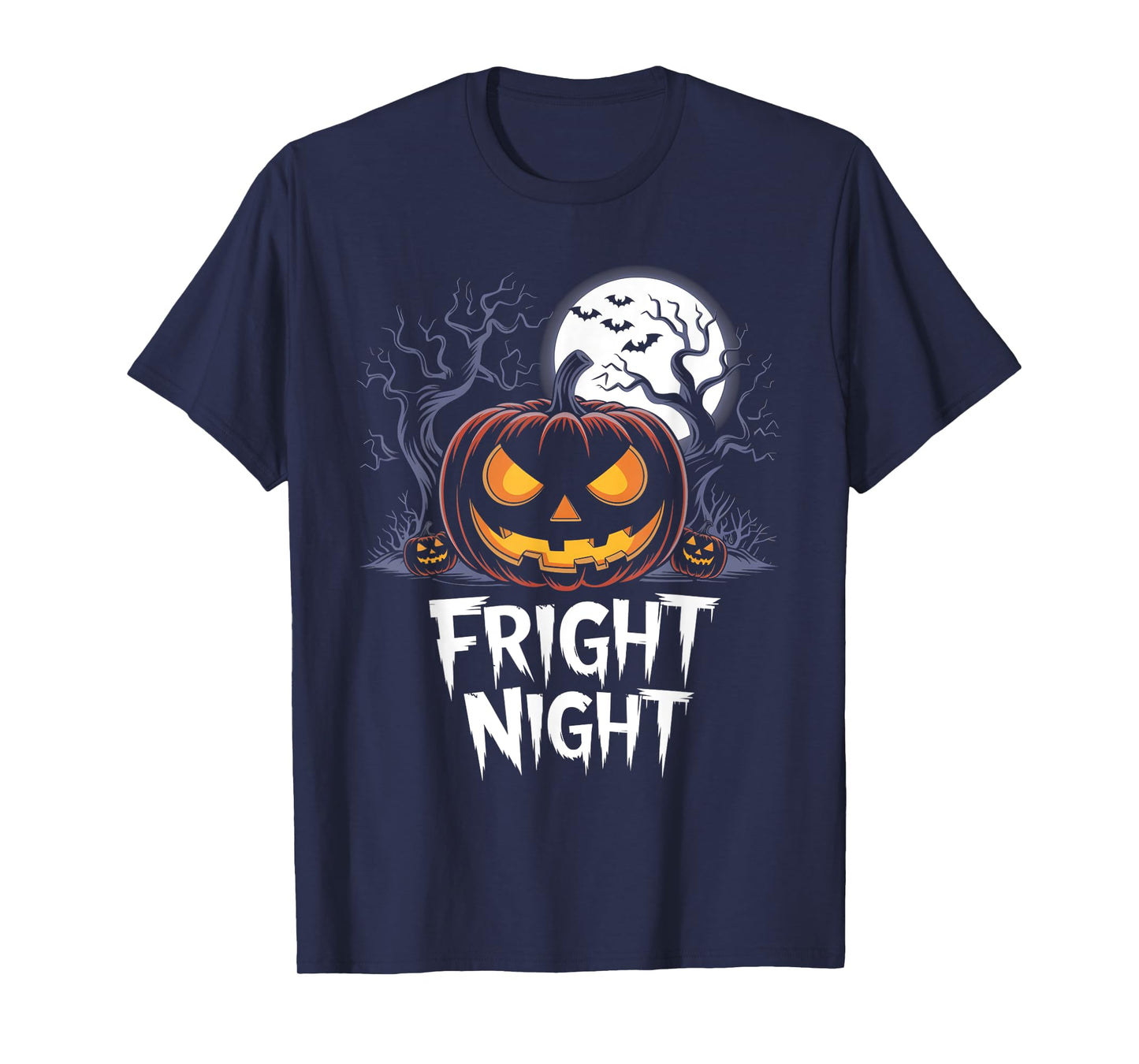 Halloween Pumpkin Jack O Lantern Face Fright Night T-Shirt