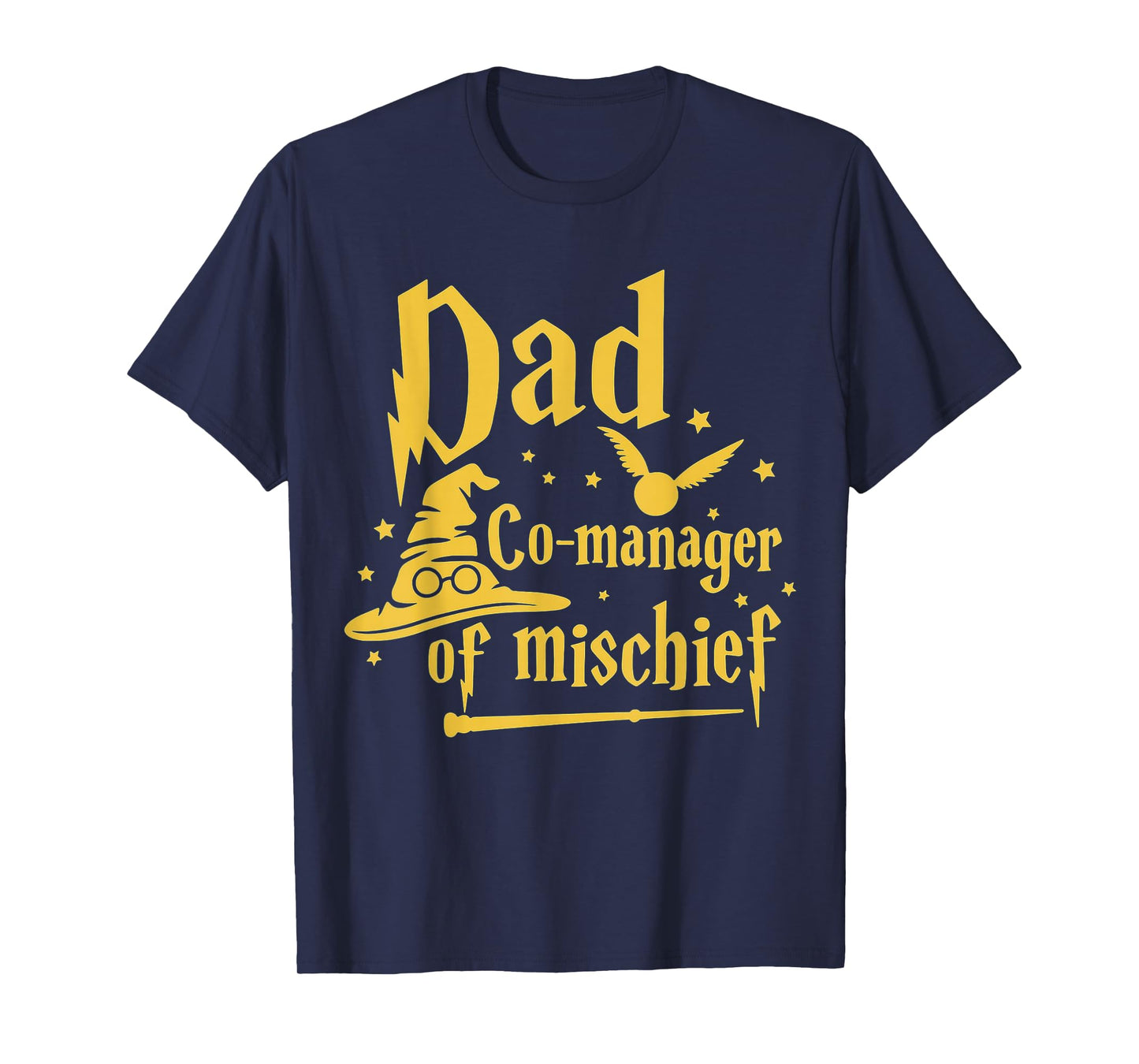 Magical Dad Manager of Mischief Birthday Family Matching T-Shirt