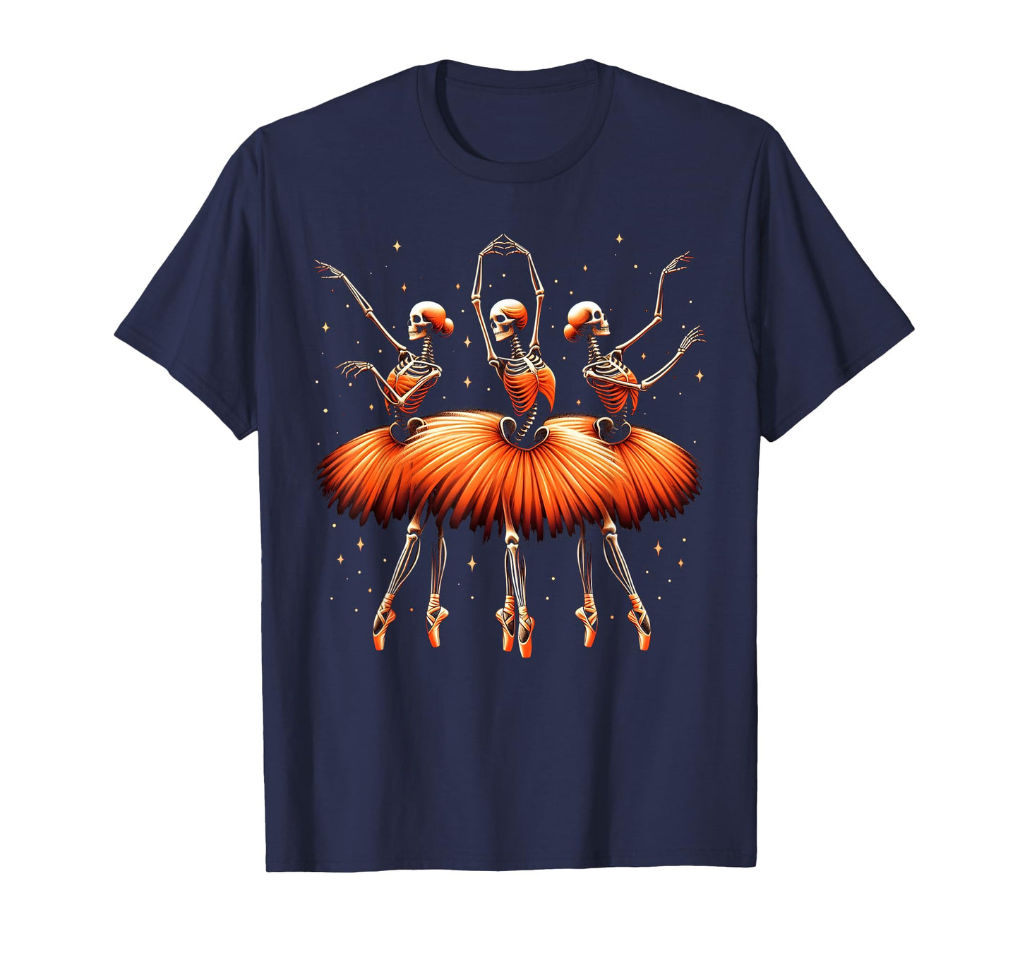 Spooky Ballerina Skeleton Dance Funny Halloween Ballet T-Shirt