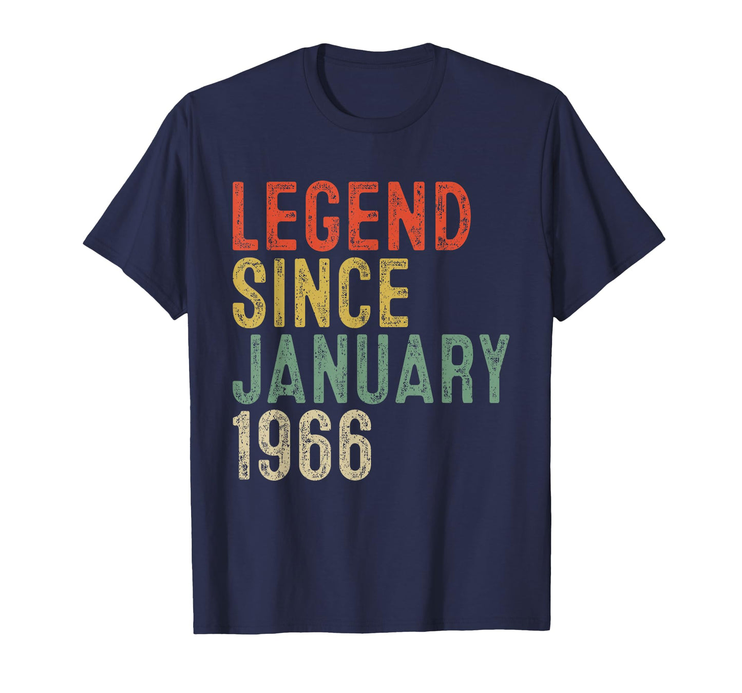 Legend Since January 1966 60th Birthday Gifts 60 Year Old T-Shirt