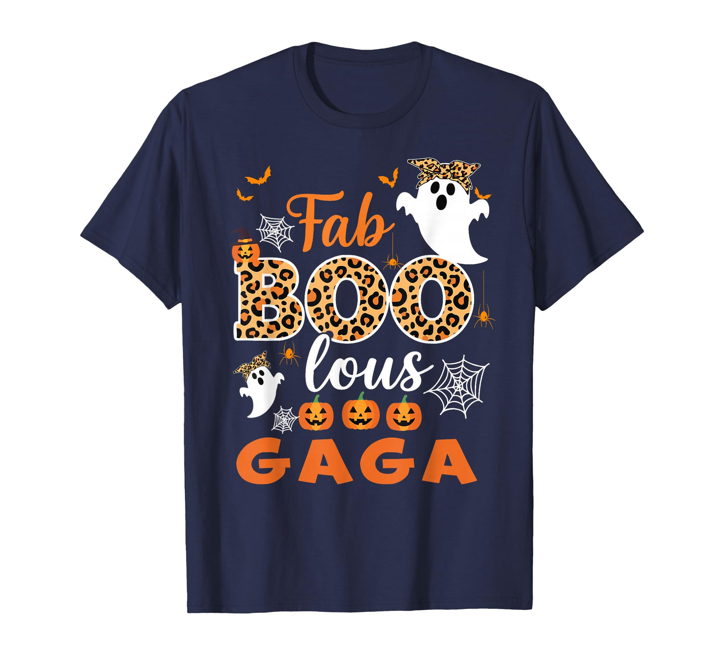 Cute Leopard Fab Boo Lous Gaga Spooky Halloween Costume Gift T-Shirt