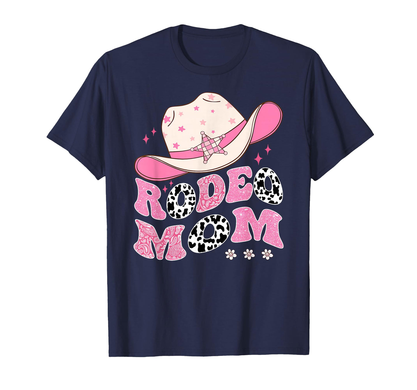 Rodeo Mom Pink CowGirl 1St Birthday Family Matching T-Shirt