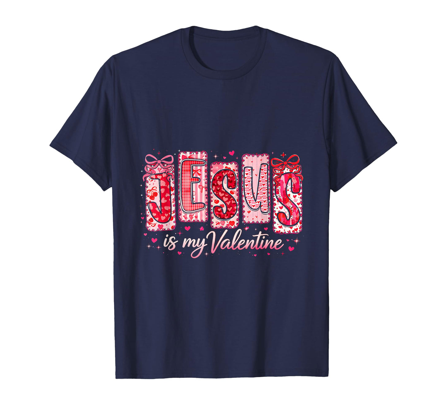 Jesus Loves Me God Religious Christian Valentine Coquette T-Shirt