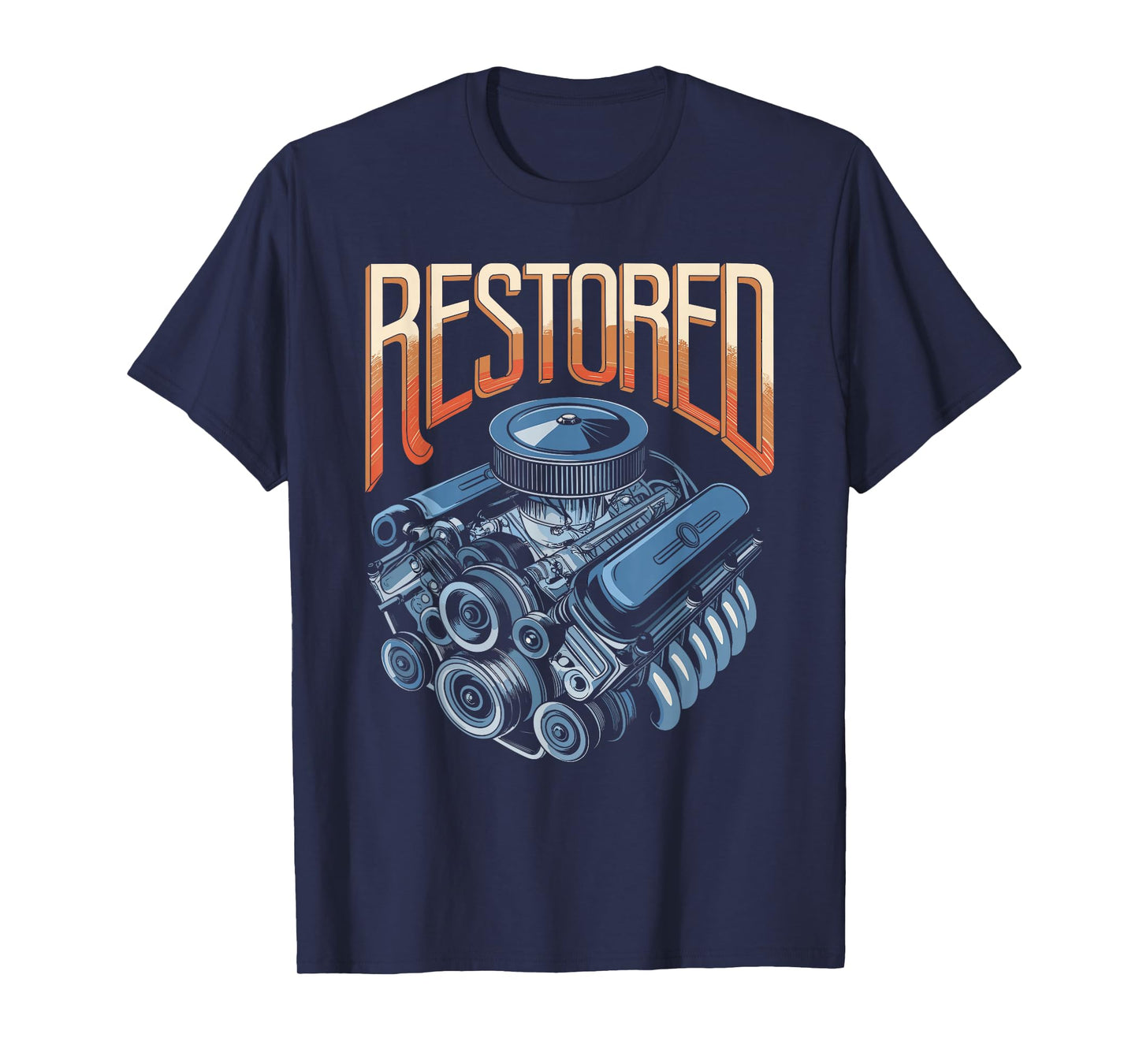 Restored Psalms 23:3 Faith Engine Art T-Shirt