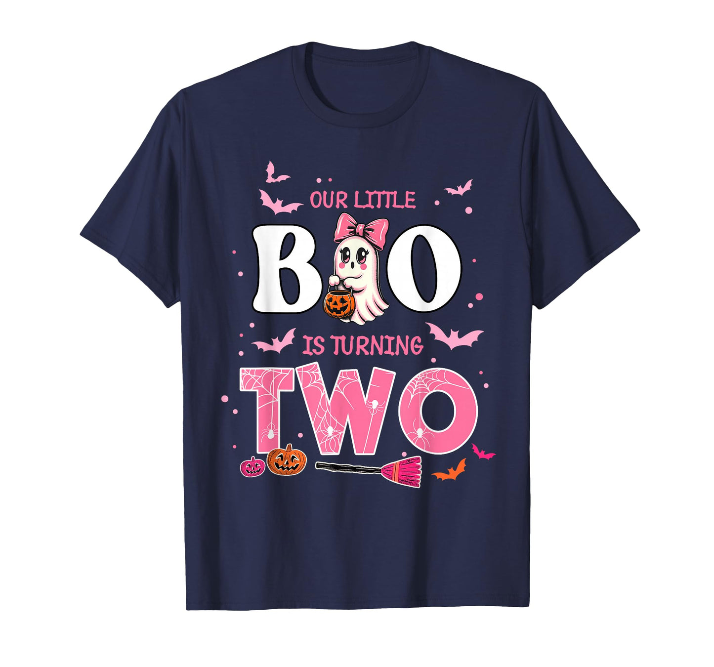 Our Little Boo is Turning Two 2nd Birthday Outfit Girl T-Shirt