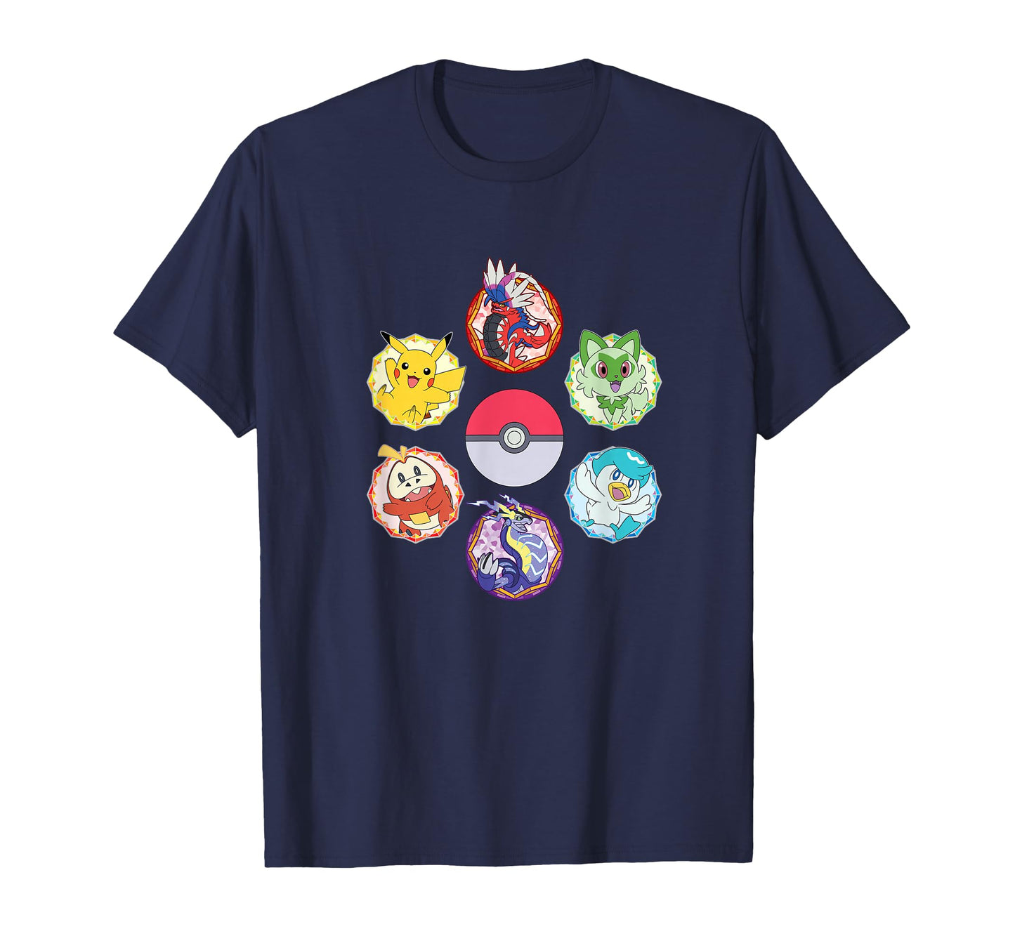 Pokémon - Sparkle Badges T-Shirt