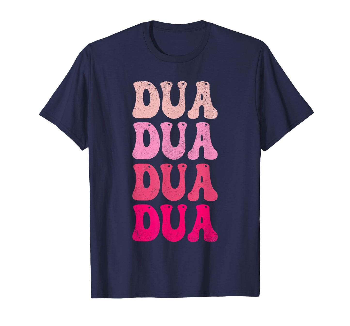 Vintage Retro Dua Personalized Name I Love Dua Groovy Meme T-Shirt