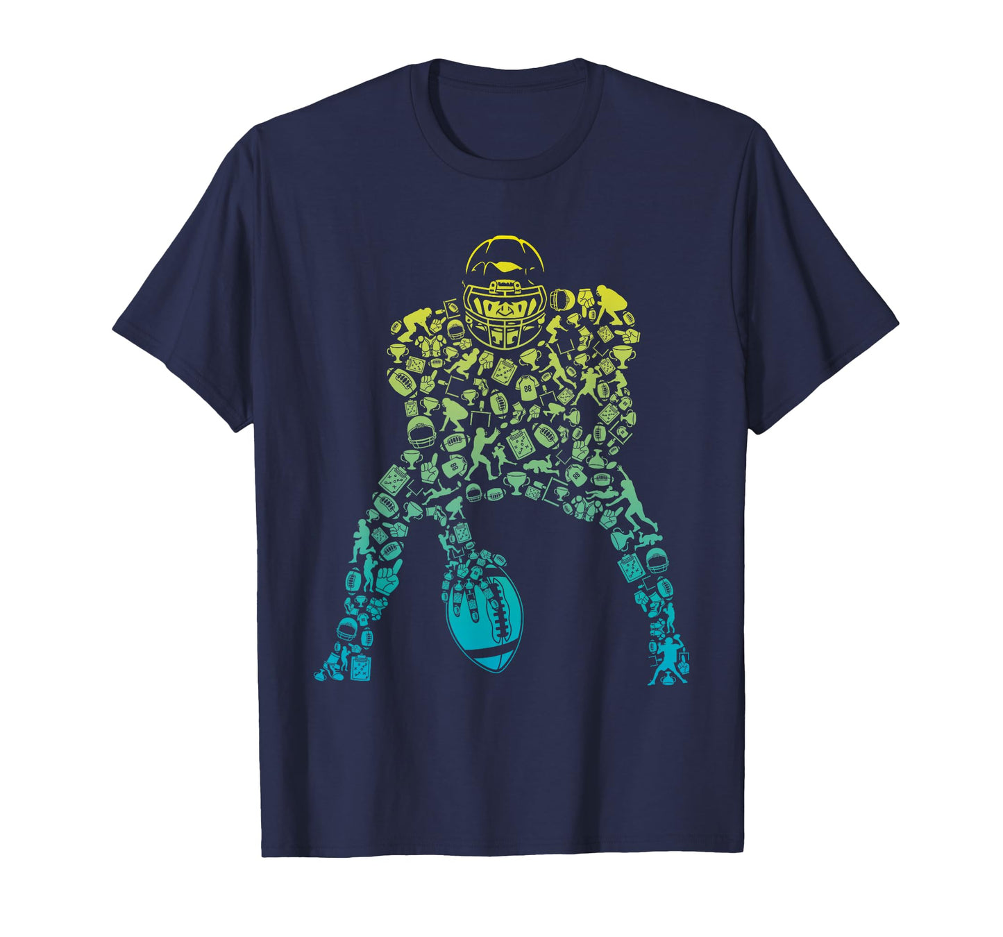 Football Center for Football Player Boys Football Fans Gift T-Shirt
