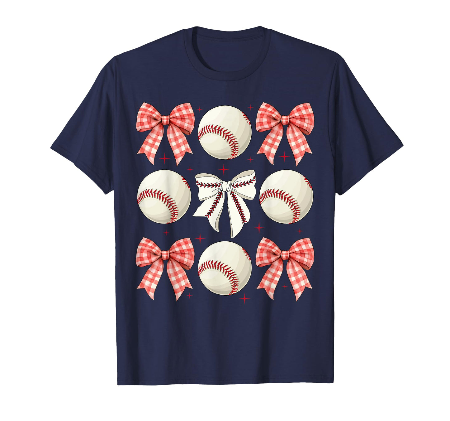 Cute Baseball Sister Mom Girls Toddler Coquette Bow Baseball T-Shirt