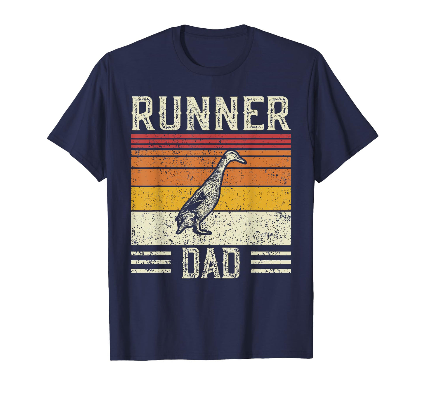 Best Duck Dad Men - Vintage Runner Duck T-Shirt