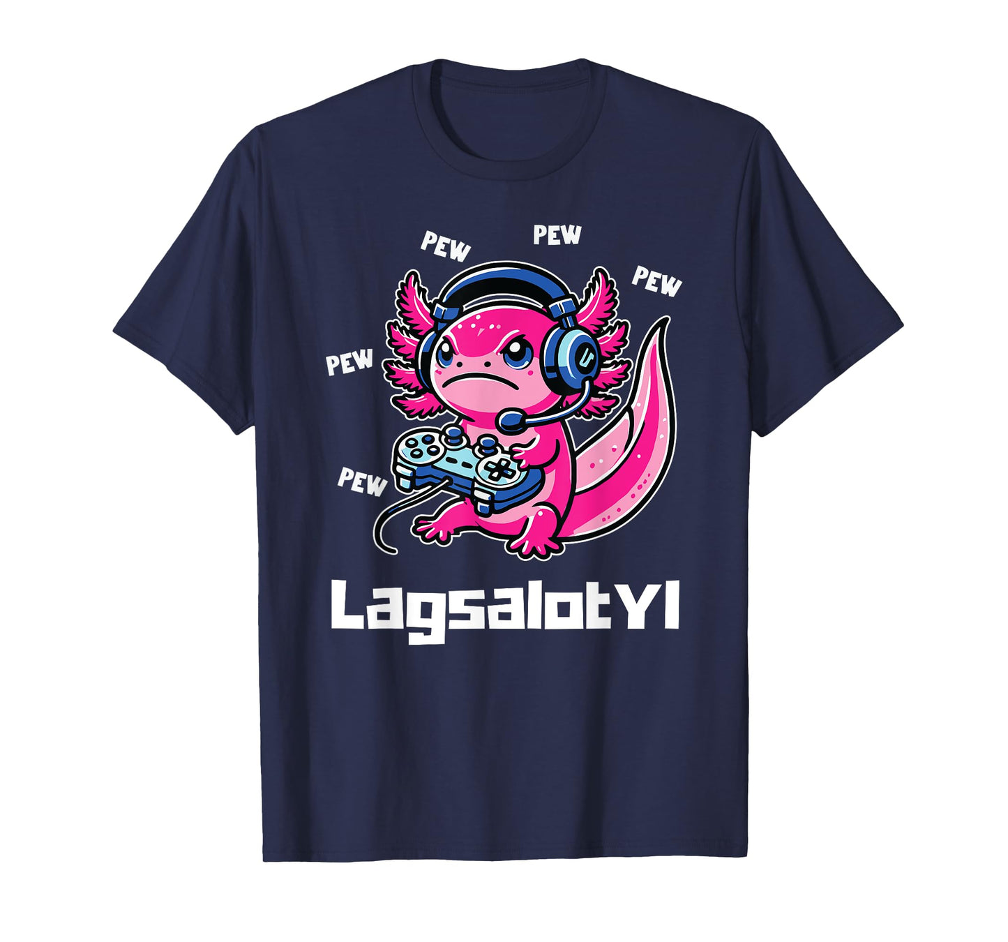 Funny Gamer Axolotl Humor Pun Toddler Boy Girl Tee T-Shirt