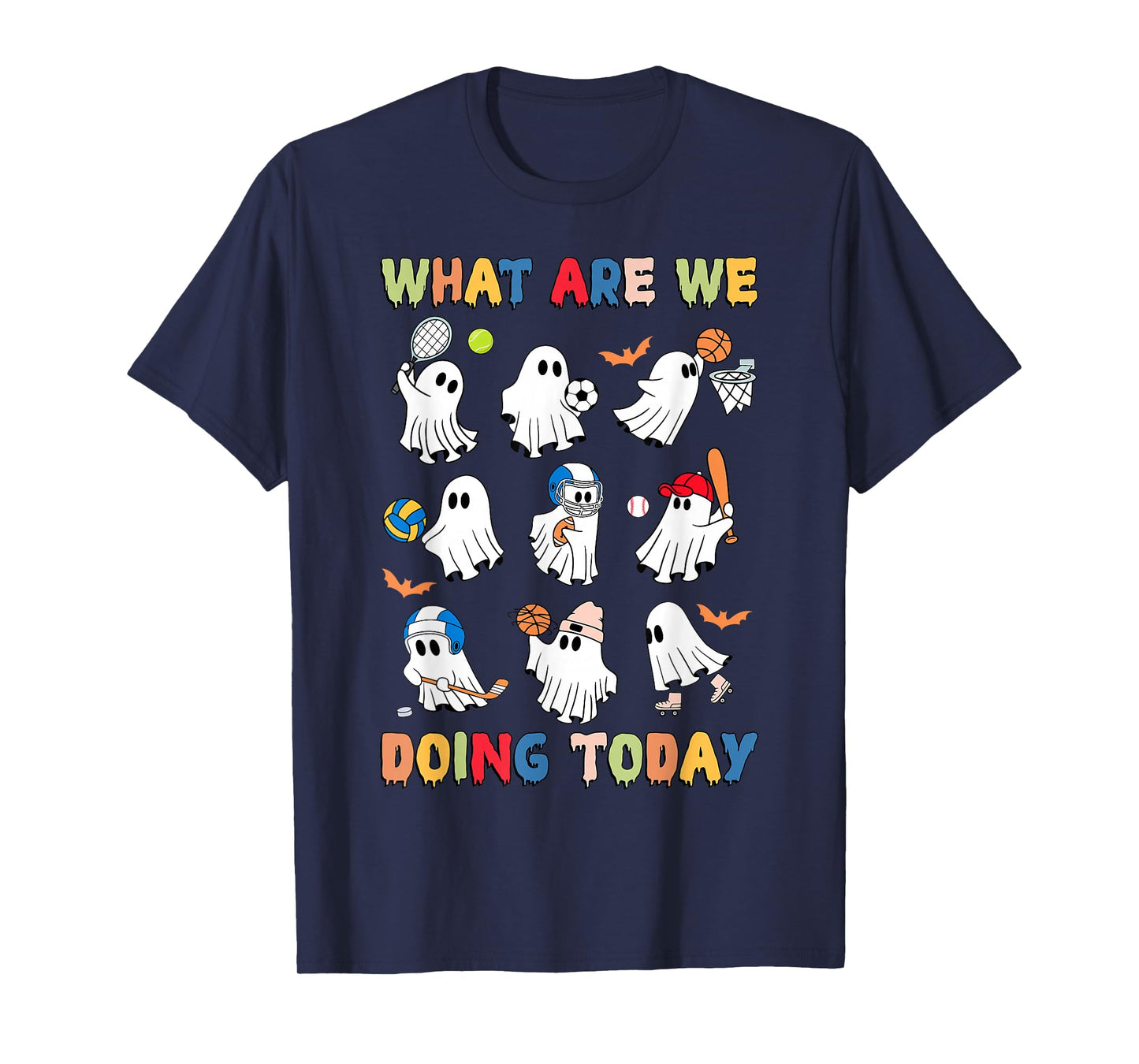 What are We Doing Today Ghost PE Teacher Team Halloween T-Shirt