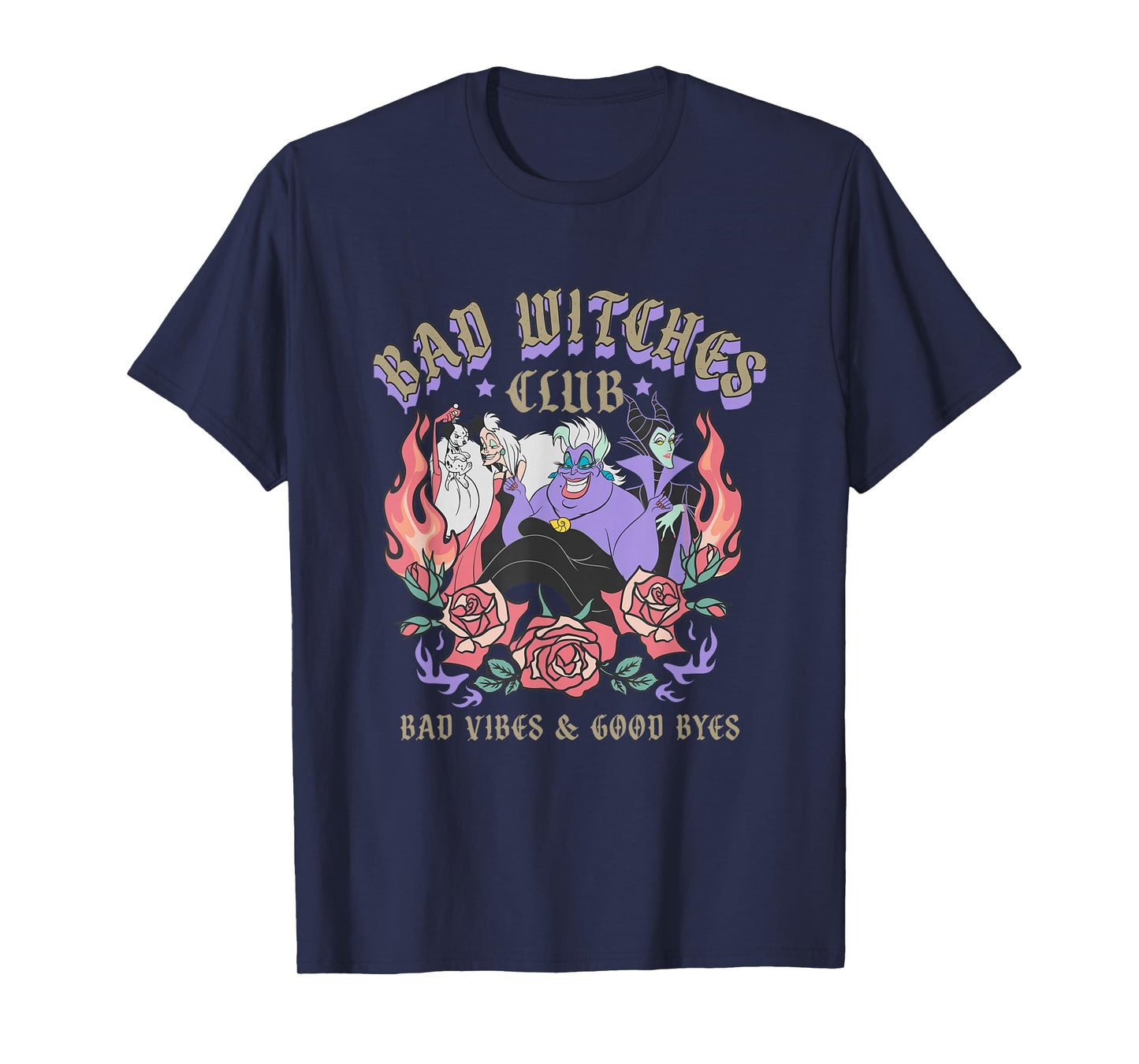 Disney The Villains Ursula Maleficent Cruella Club T-Shirt