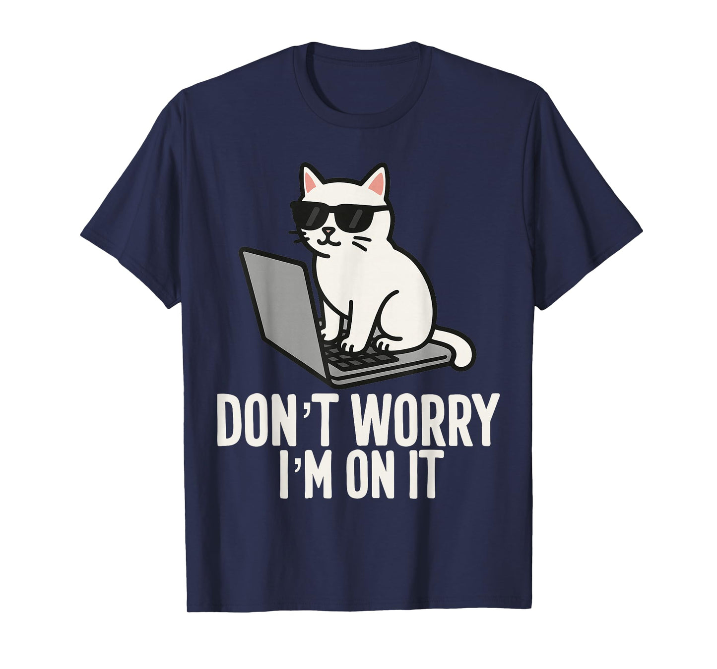 IT Tech Humor Workplace Meme Help Desk Specialists Cat tee T-Shirt