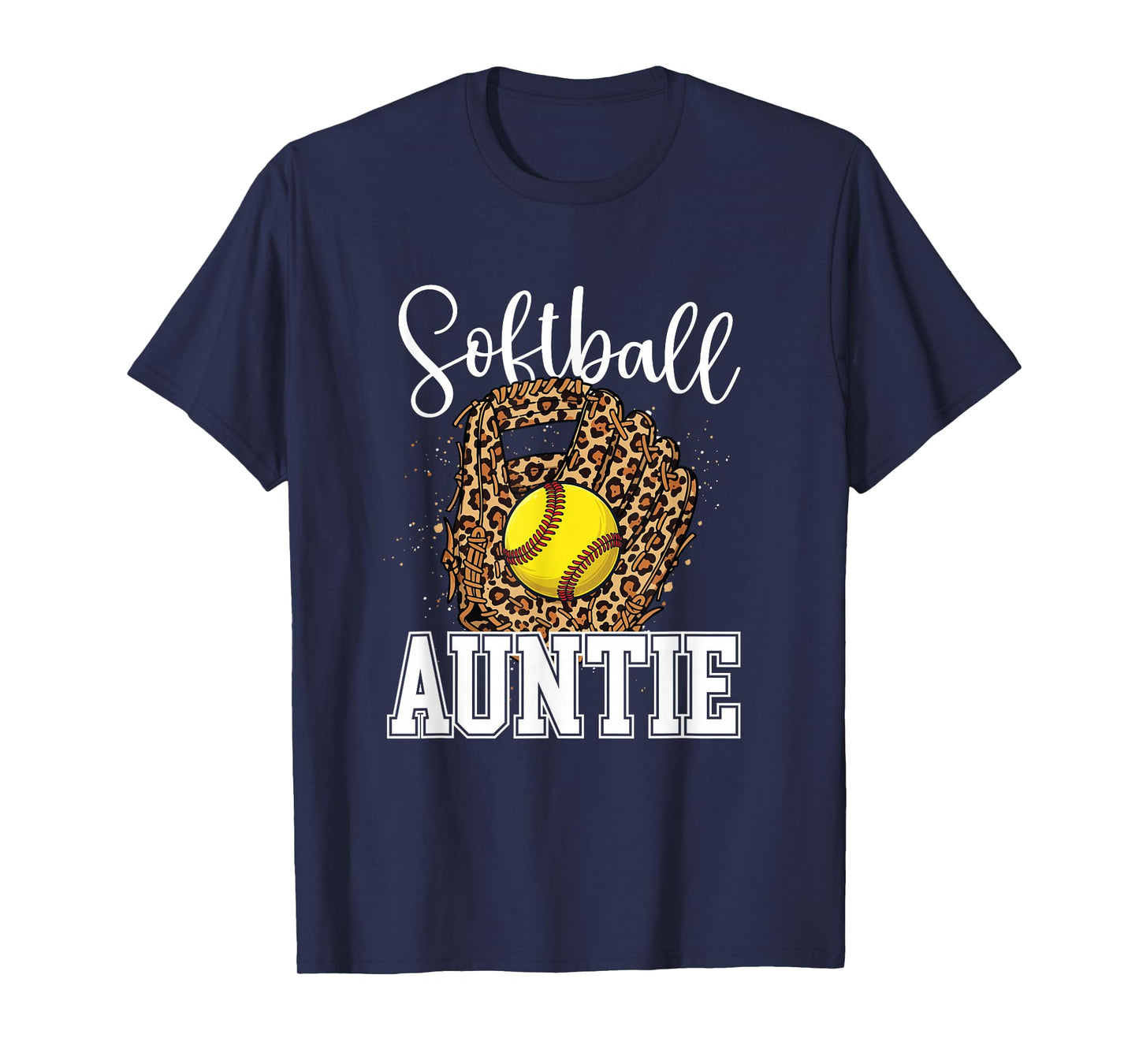 Softball Auntie - Softball Lover Softball Aunt Softballer T-Shirt