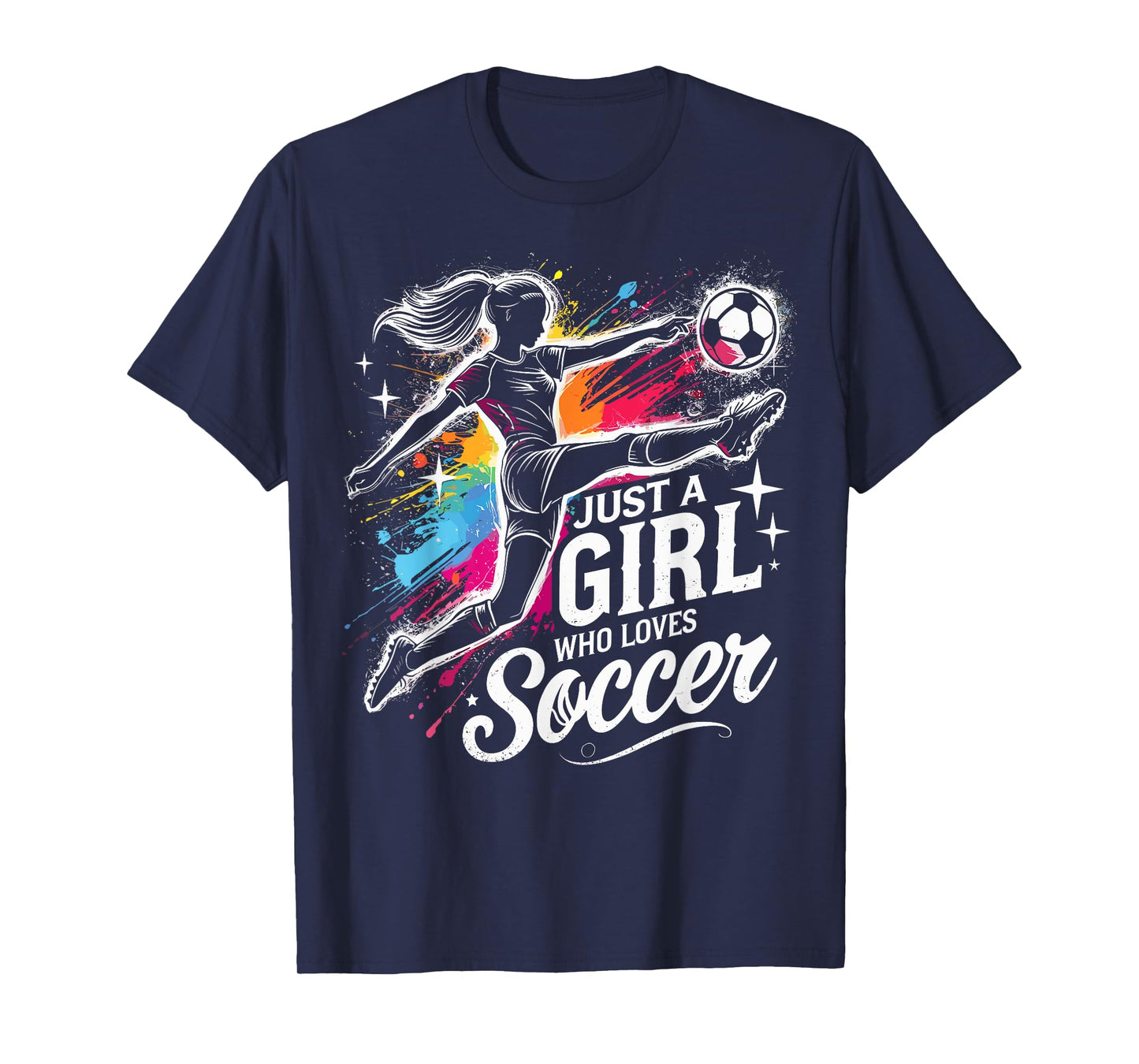 Football Lover Just A Girl Who Loves Soccer T-Shirt