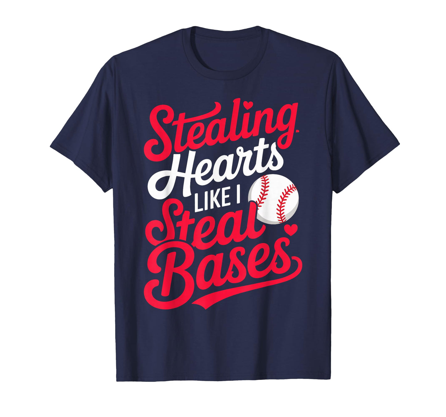 Stealing Hearts Like I Steal Bases Cute Baseball Boys T-Shirt