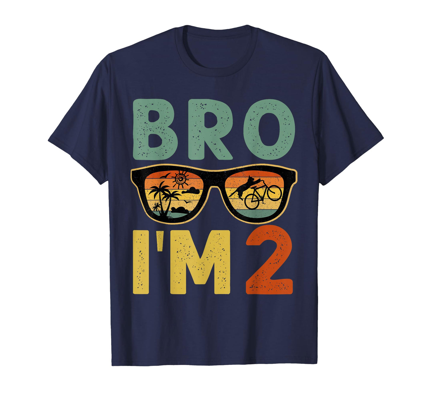 2nd Birthday Boy Bro I’m 2 Year Old Kids Two Bday T-Shirt