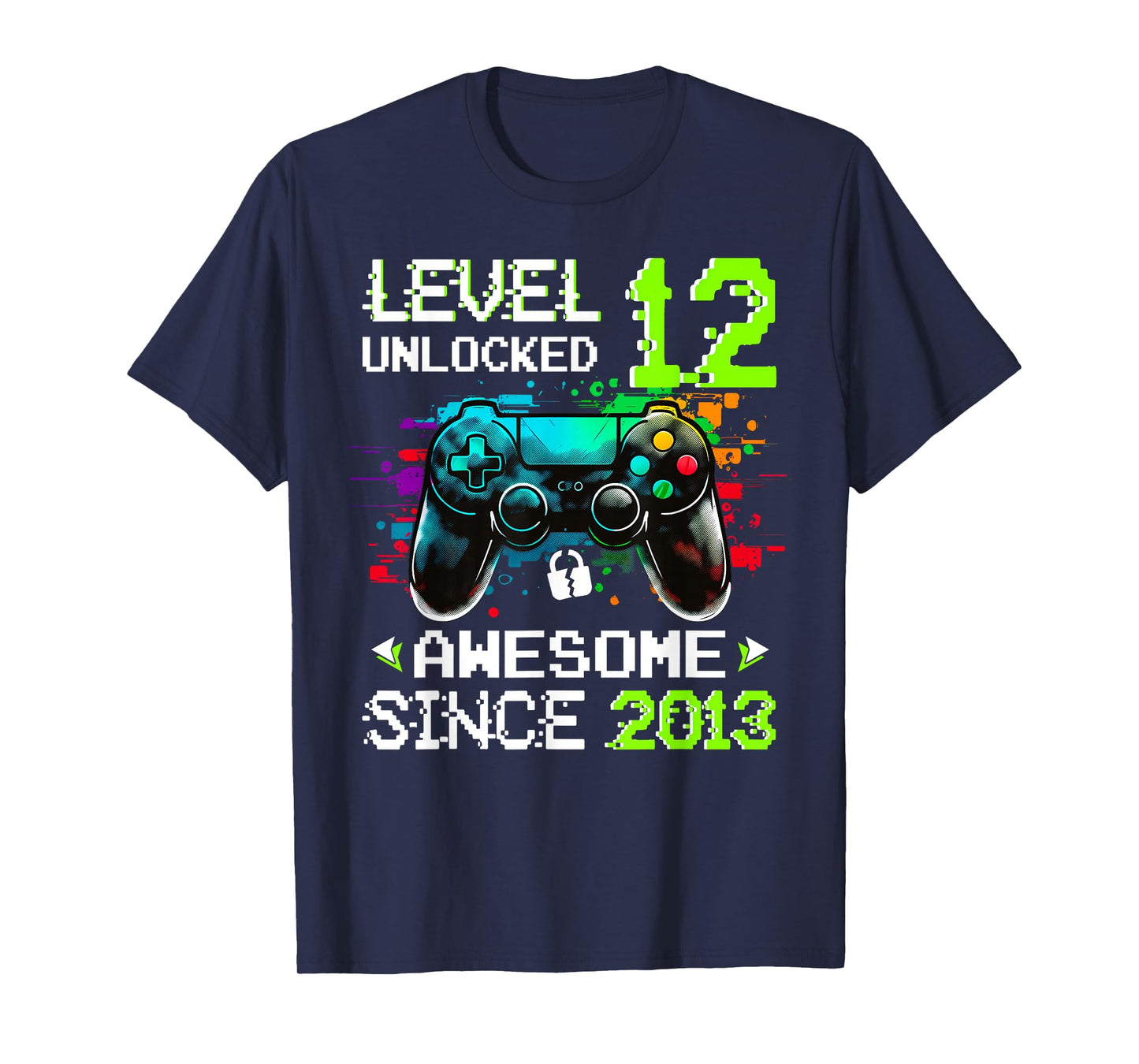 Boy Level 12 Unlocked Video Game 12th Birthday T-Shirt